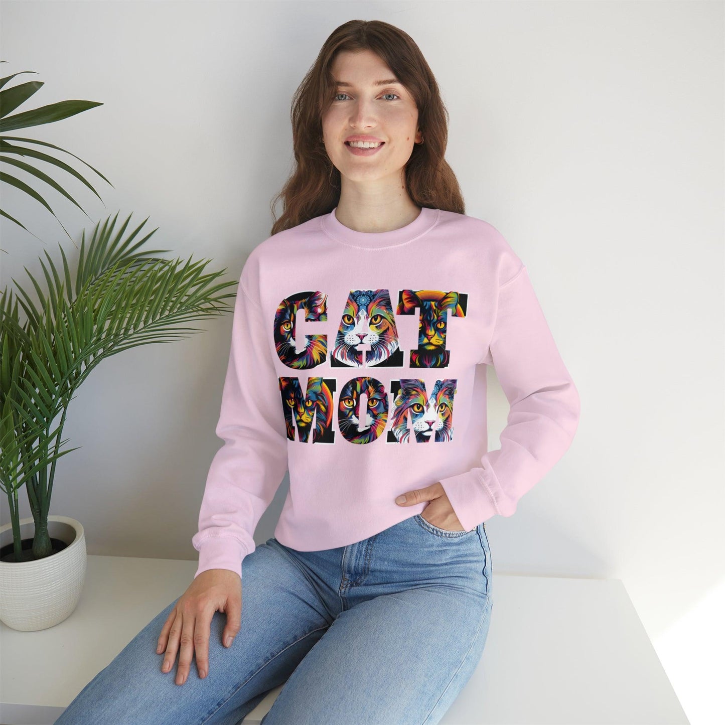 Vintage Cat Sweatshirt Cat Mom Sweatshirt Cat Crewneck Sweatshirt Cat Mom Gift Cat Lover Gift Animal Lover Cat Mama Shirt Cat Lover Sweater