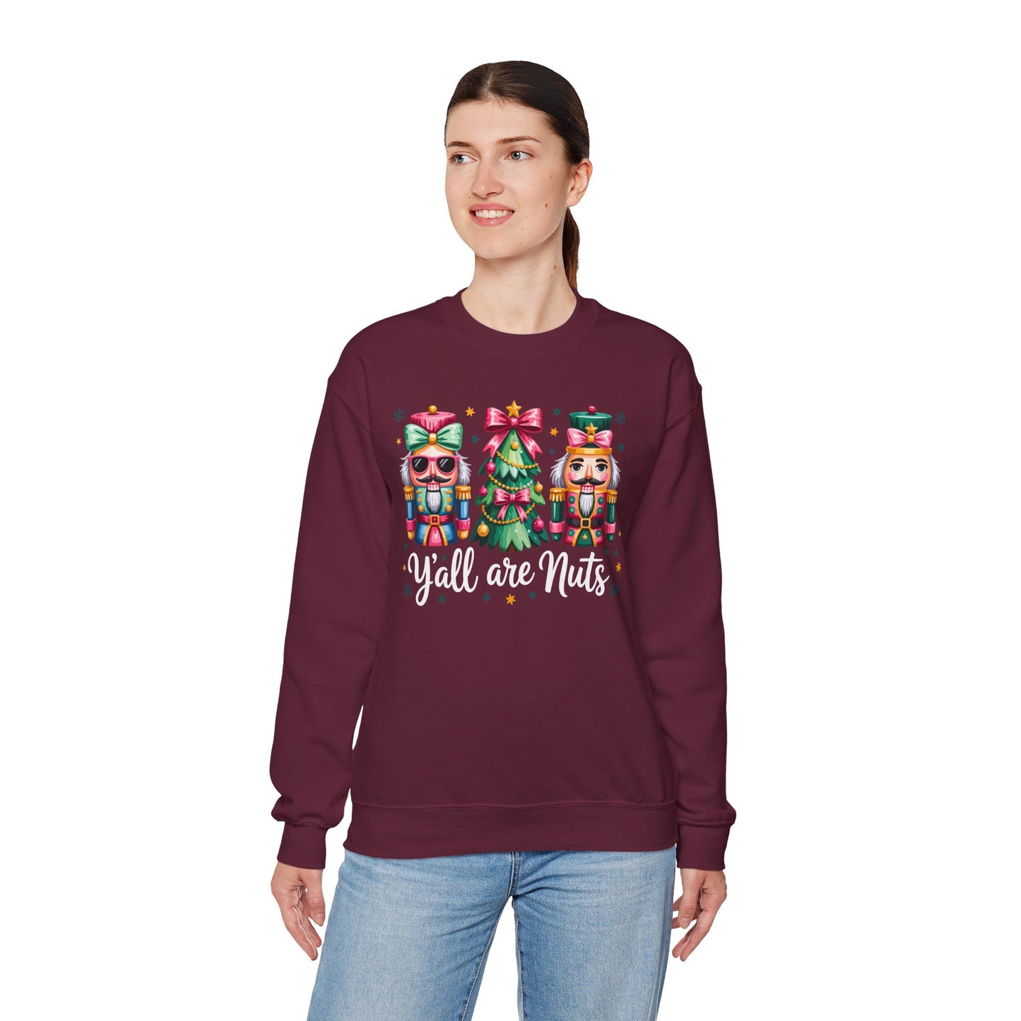 Nutcracker Characters and Christmas Tree Sweatshirt