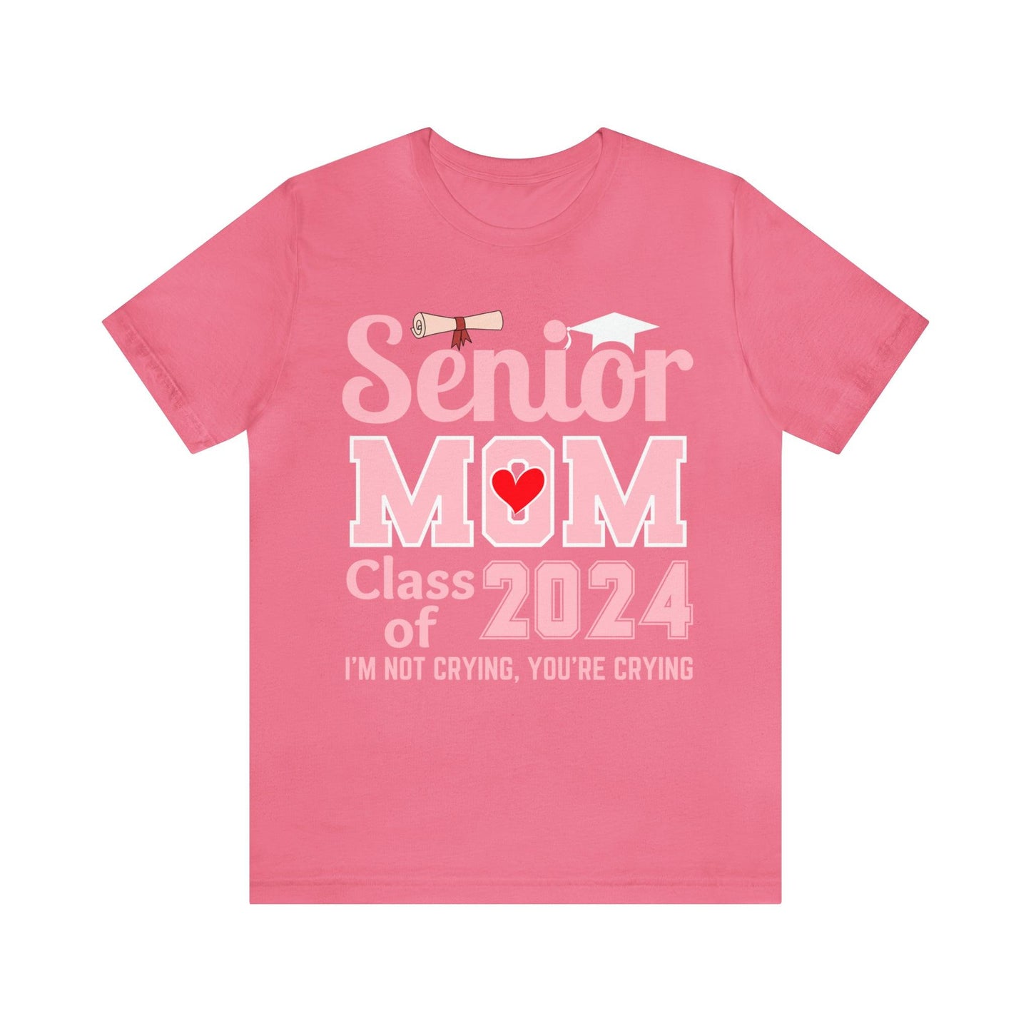 Senior Mom Class of 2024 T-Shirt Pink, Proud Senior Mom Shirt, Gift for Graduate, Graduation 2024 Family Shirt 2024 Senior Mom - Giftsmojo