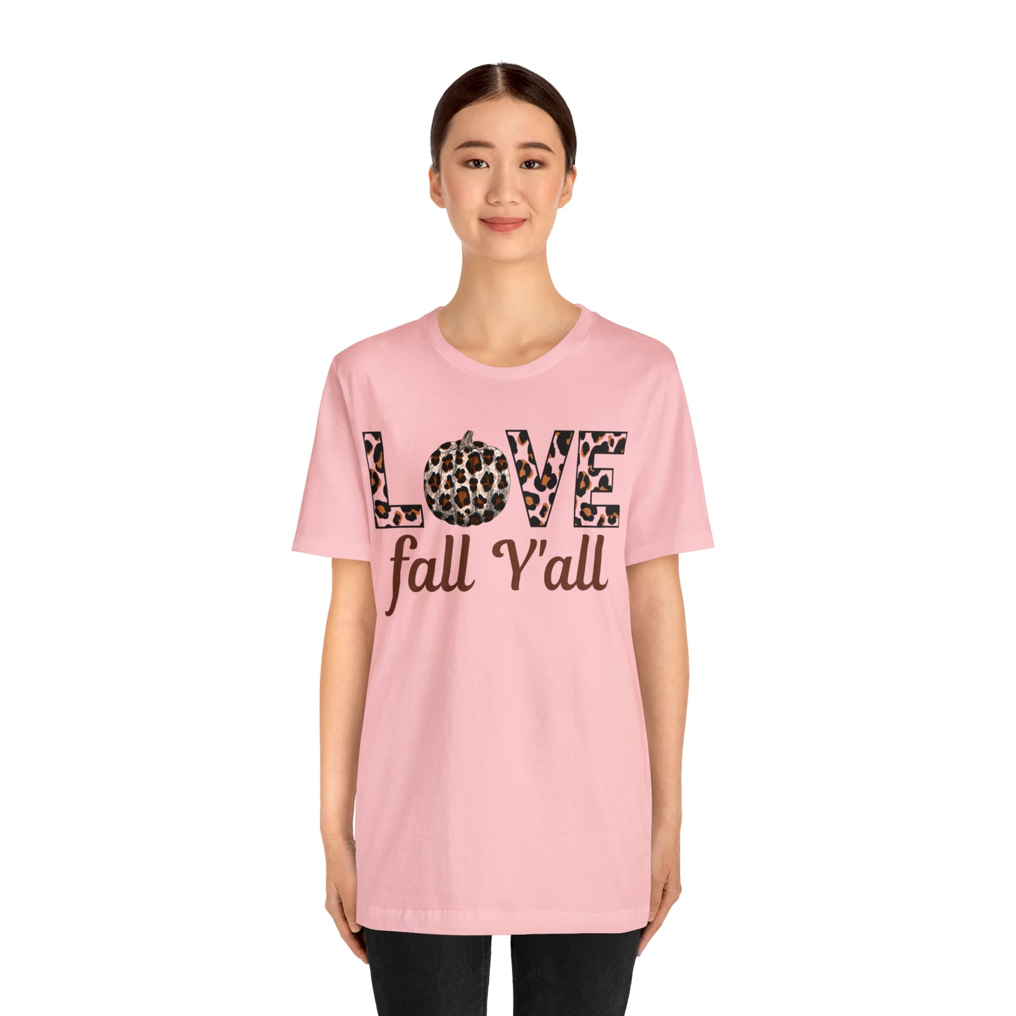 Leopard Print Love Fall Y'all Love Fall shirt Fall lover gift