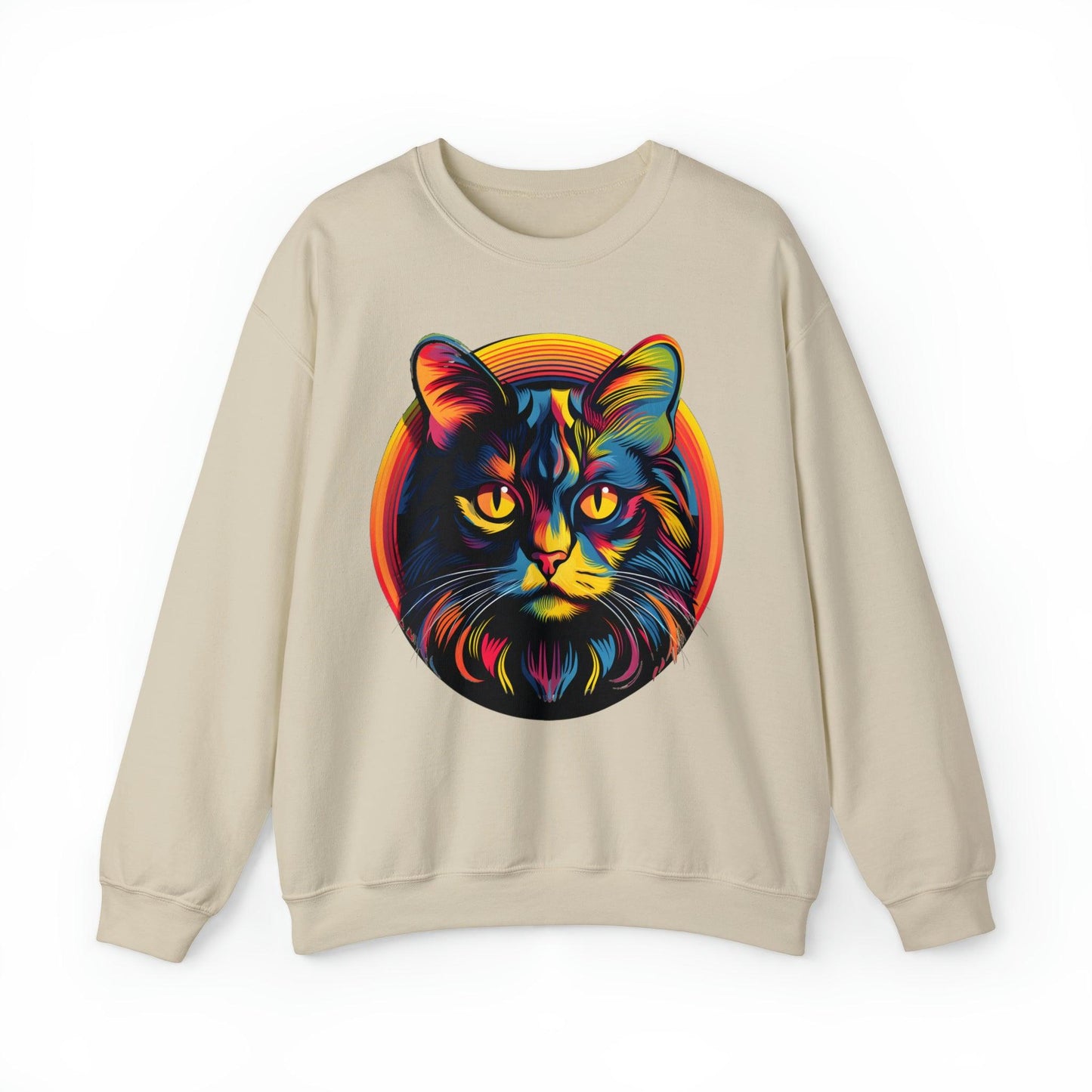 Vintage Cat Lover Sweater Retro Cat Sweatshirt Animal Lover Gift Cat Mom Gift Cat Lover Gift Cat Mom Sweatshirt Cat Crewneck Sweatshirt - Giftsmojo