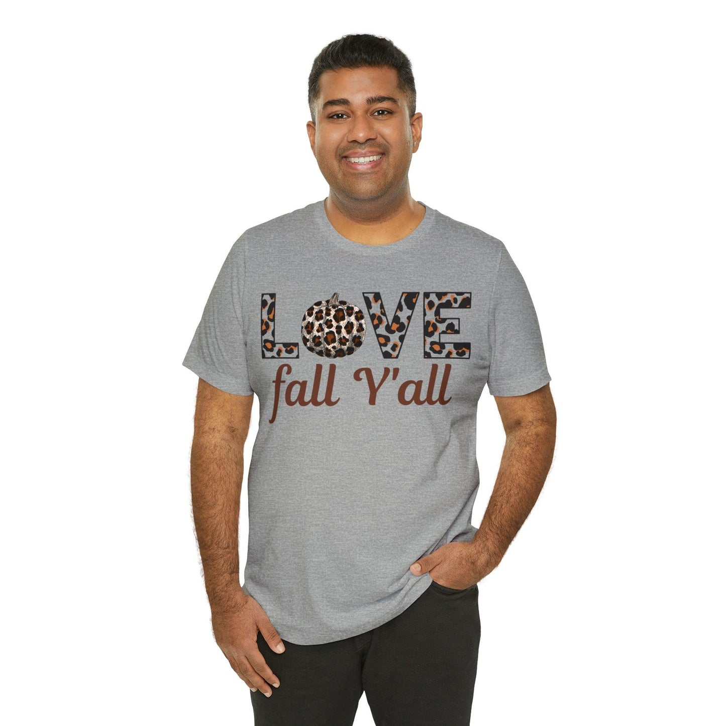 Leopard Print Love Fall Y'all Love Fall shirt Fall lover gift - Giftsmojo