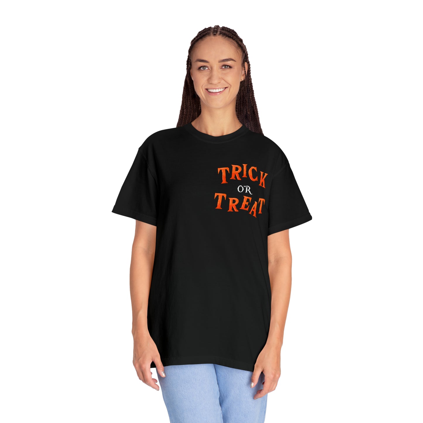 Halloween Party Outfit Trick or Treat Shirt Vintage Shirt Halloween Costume Cute Spooky Shirt, Halloween Gift Halloween T-shirt Trick or Treat Outfit