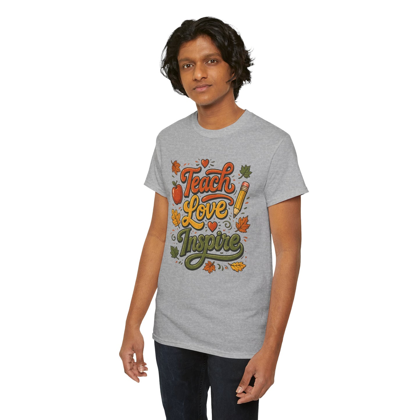 Teach Love Inspire T‑Shirt — Autumn Teacher Appreciation Tee