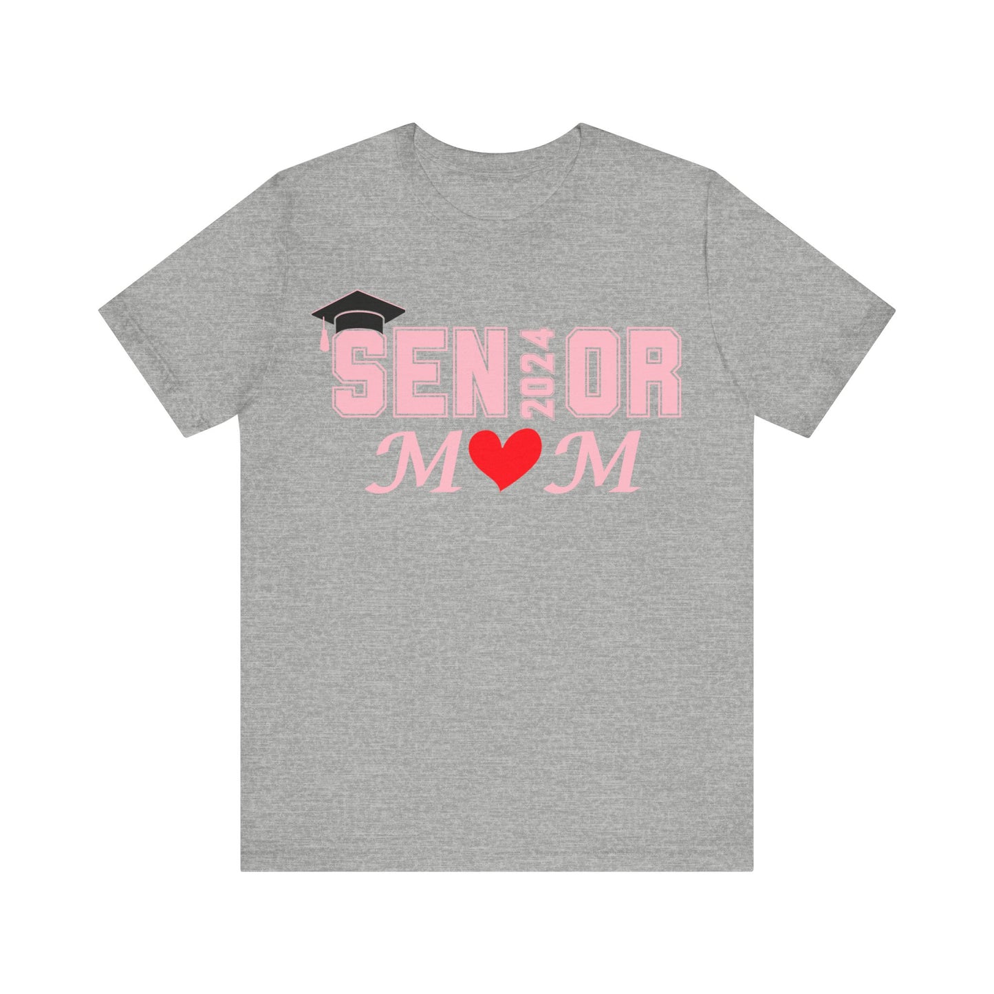 Senior Mom Class of 2024 T-Shirt Pink - Proud Senior Mom Shirt Graduation