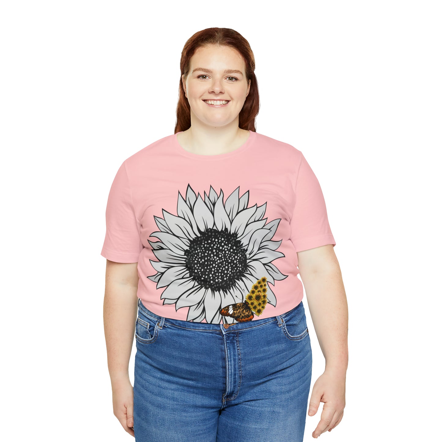 Flower Shirt, Sunflower Shirt, Floral Tee Shirt, Garden Shirt, Womens Fall Summer Shirt Sunshine Tee, Gift for Gardener, Nature love shirt