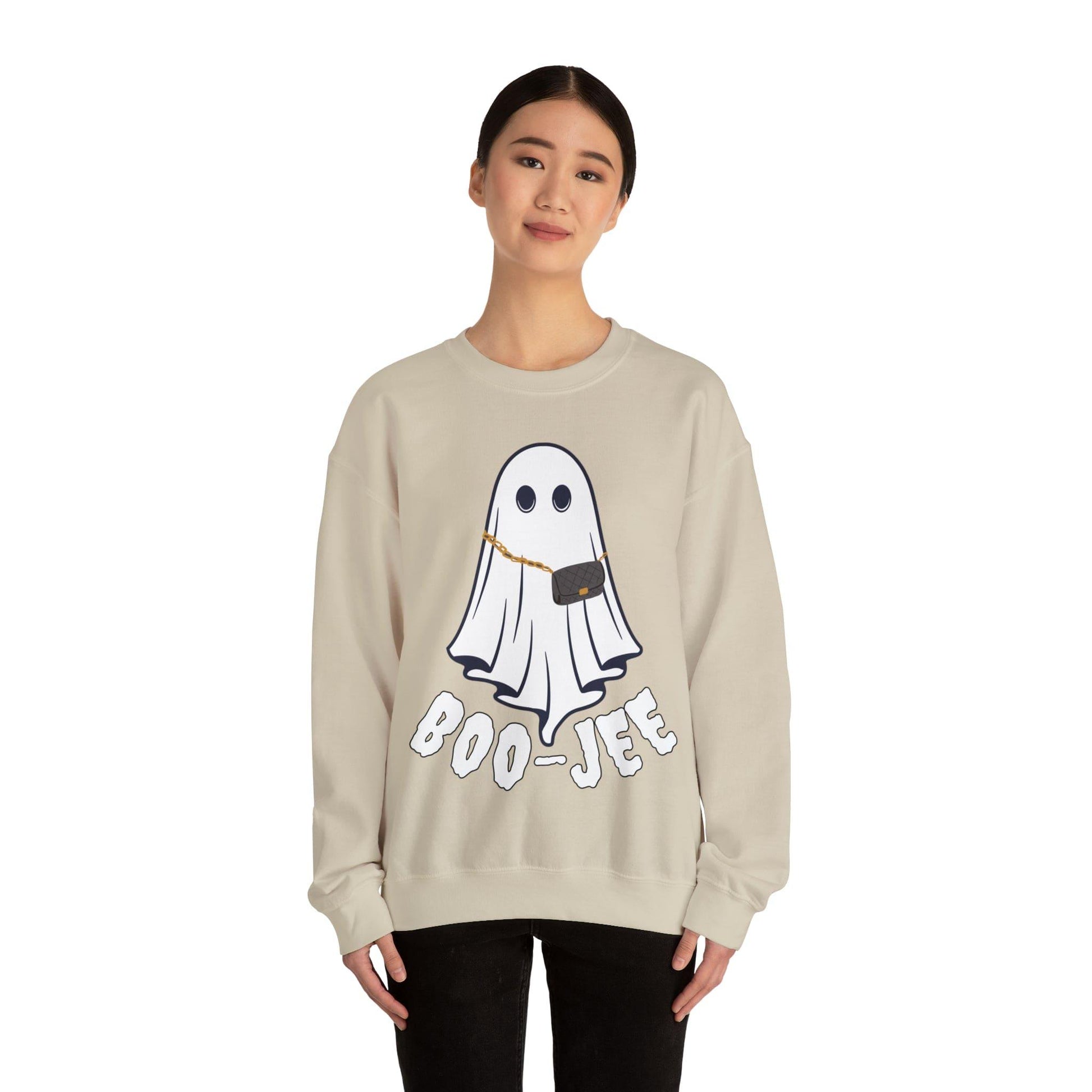 Boo-Jee Sweatshirt, Boo Halloween Sweatshirt, Spooky Ghost Sweatshirt, Boo Jee Shirt, Halloween Ghost Sweatshirt, Halloween Boo Shirt - Giftsmojo