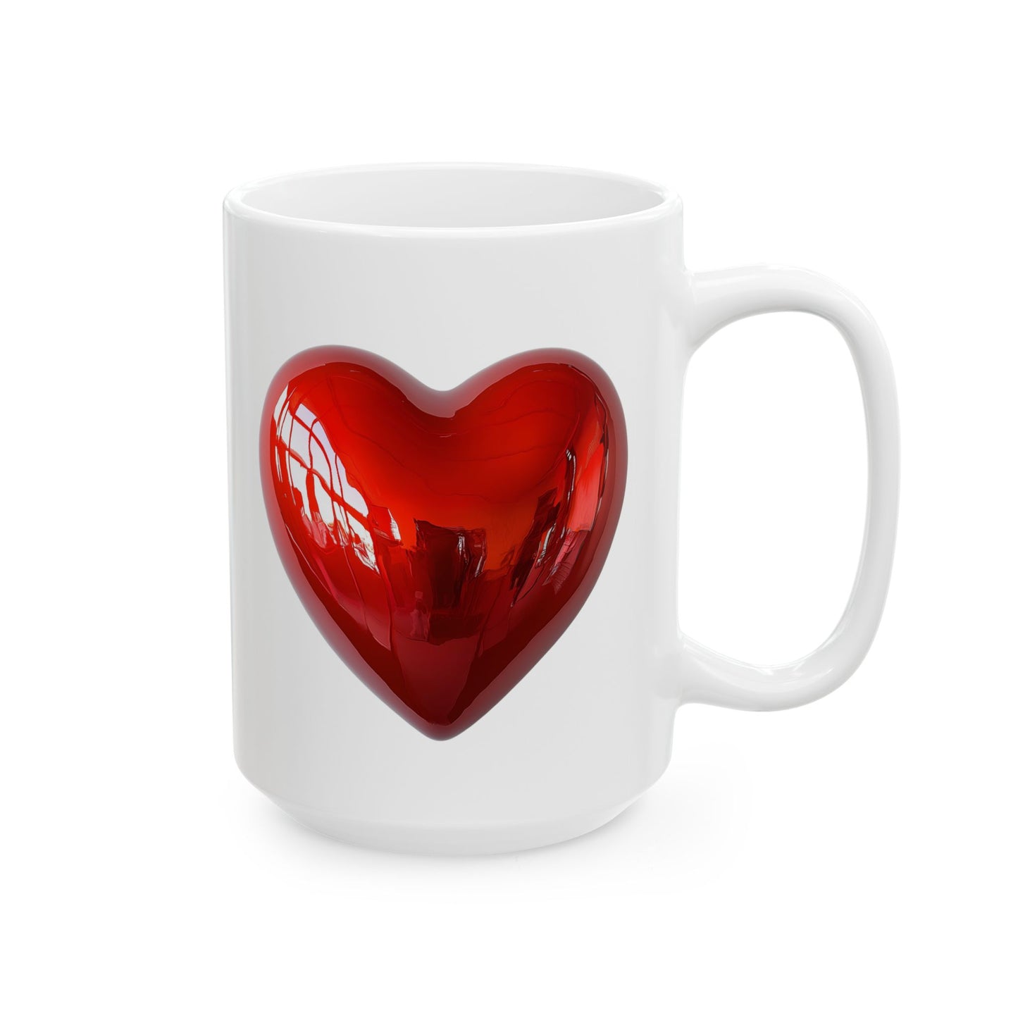 Mug Love Heart Coffee Cup 11oz 15oz