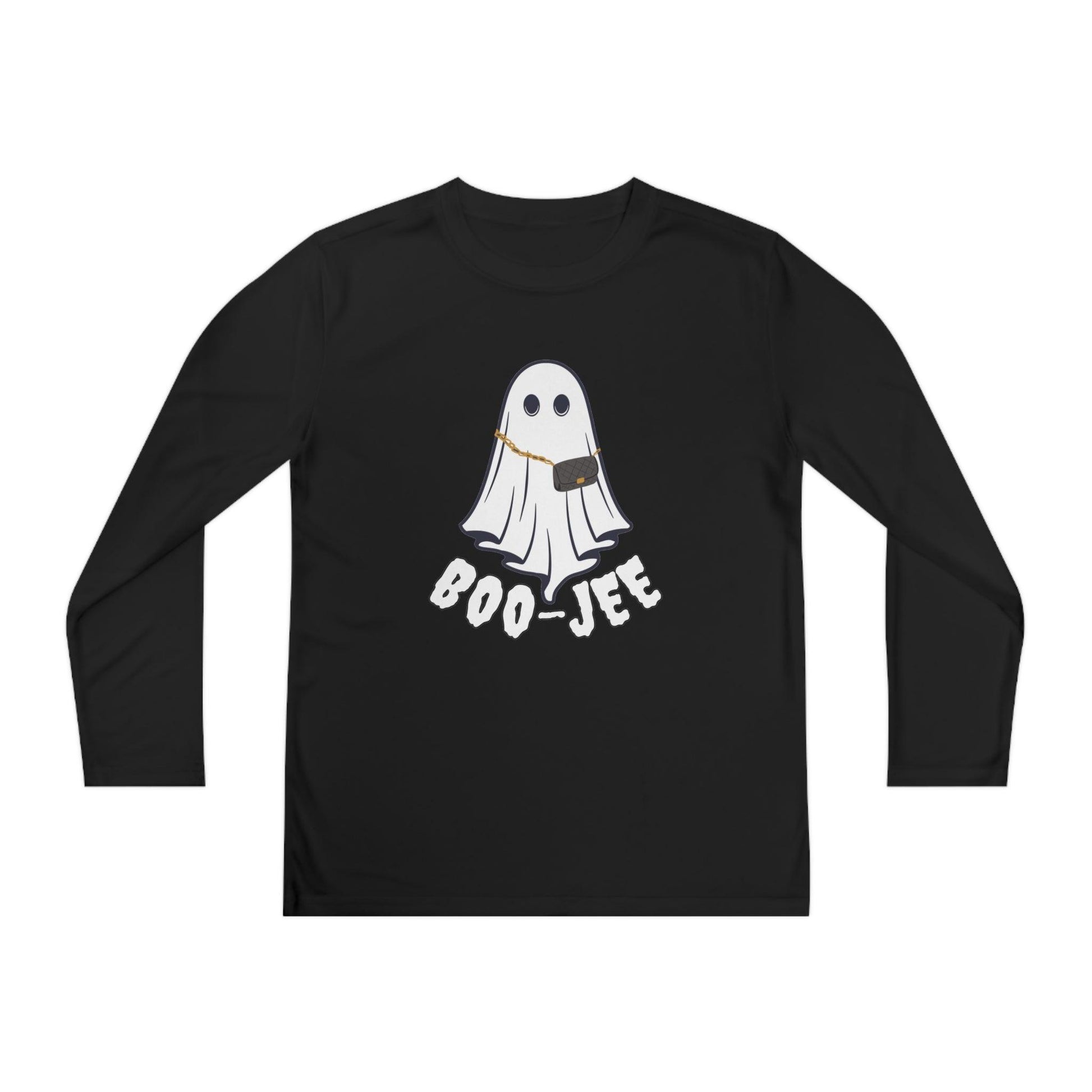 Boo-jee Costume Youth Halloween Costume Long Sleeve Competitor Tee Boojee Halloween Boujee - Giftsmojo