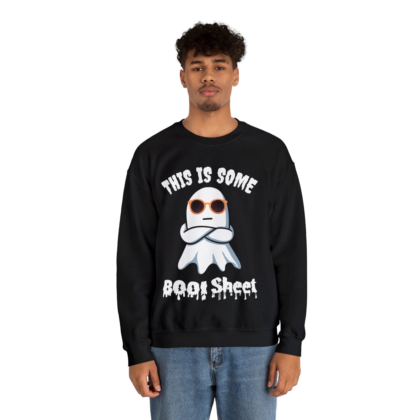 This Is Some Boo Sheet Ghost Sweatshirt Cute Ghost Sweatshirt Boo Ghost Sweatshirt Gift Shirt Funny Halloween Shirt Spooky Season Shirt - Giftsmojo