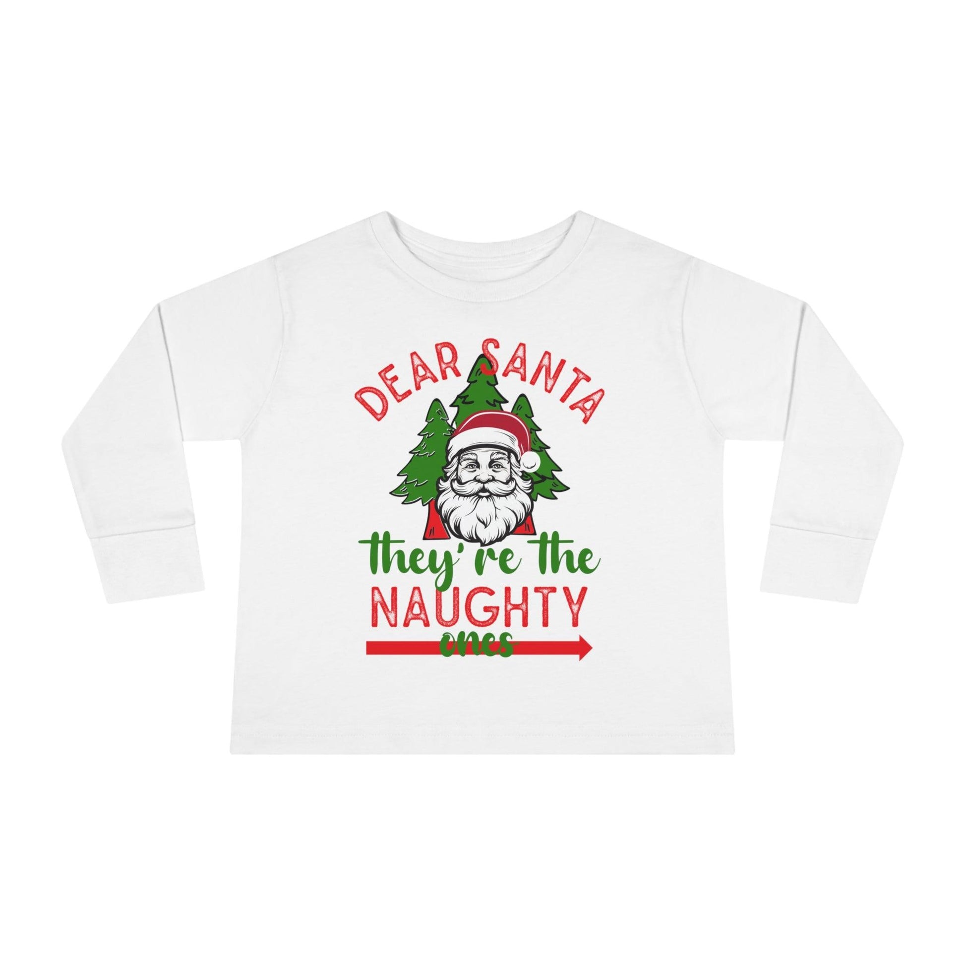 Kids Dear Santa They're The Naughty Ones Shirt For Christmas Shirt for Kids Christmas Outfit for Kids Santa Shirt - Giftsmojo
