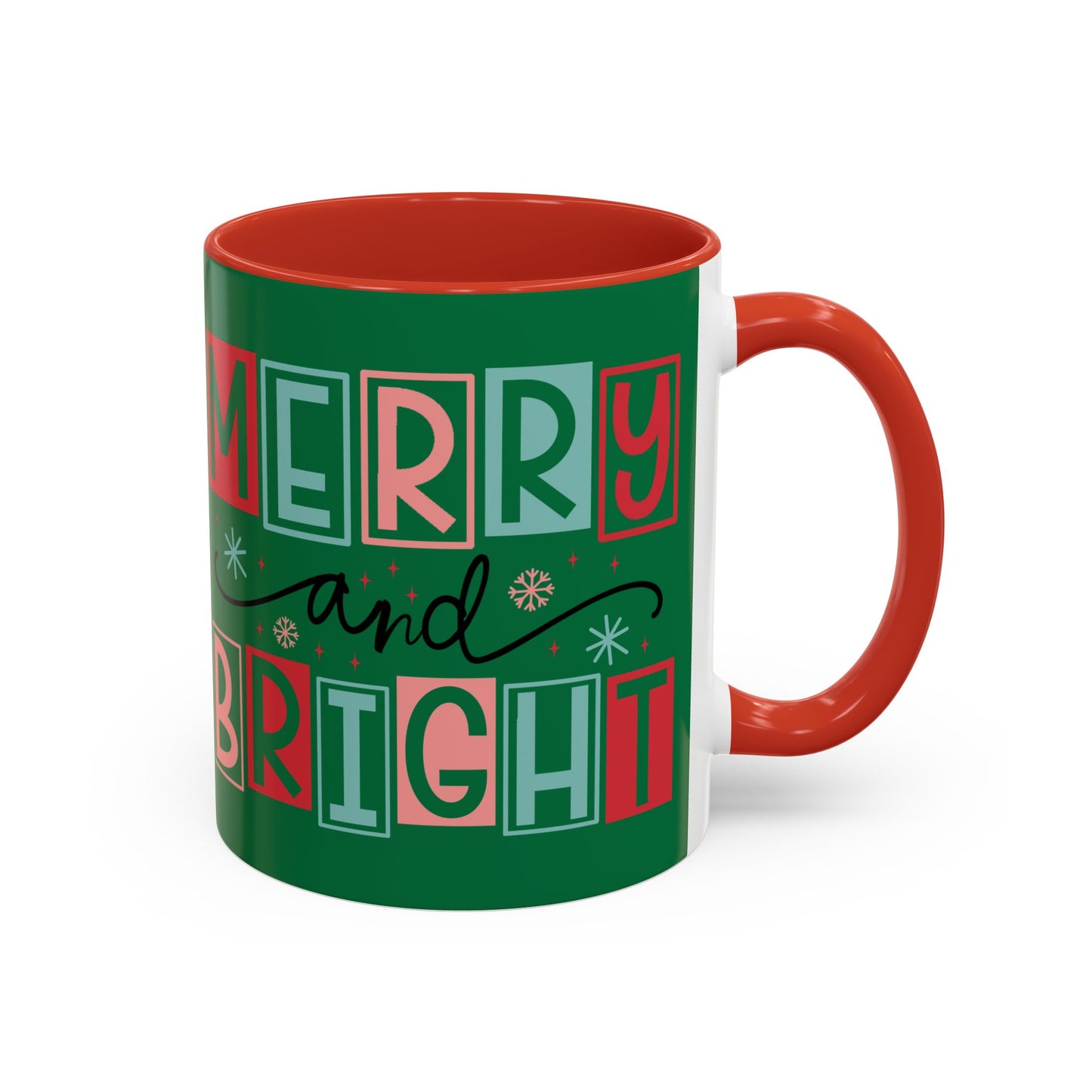 Mug - Merry and Bright Accent Coffee Mug (11oz Mug and 15oz Mug)