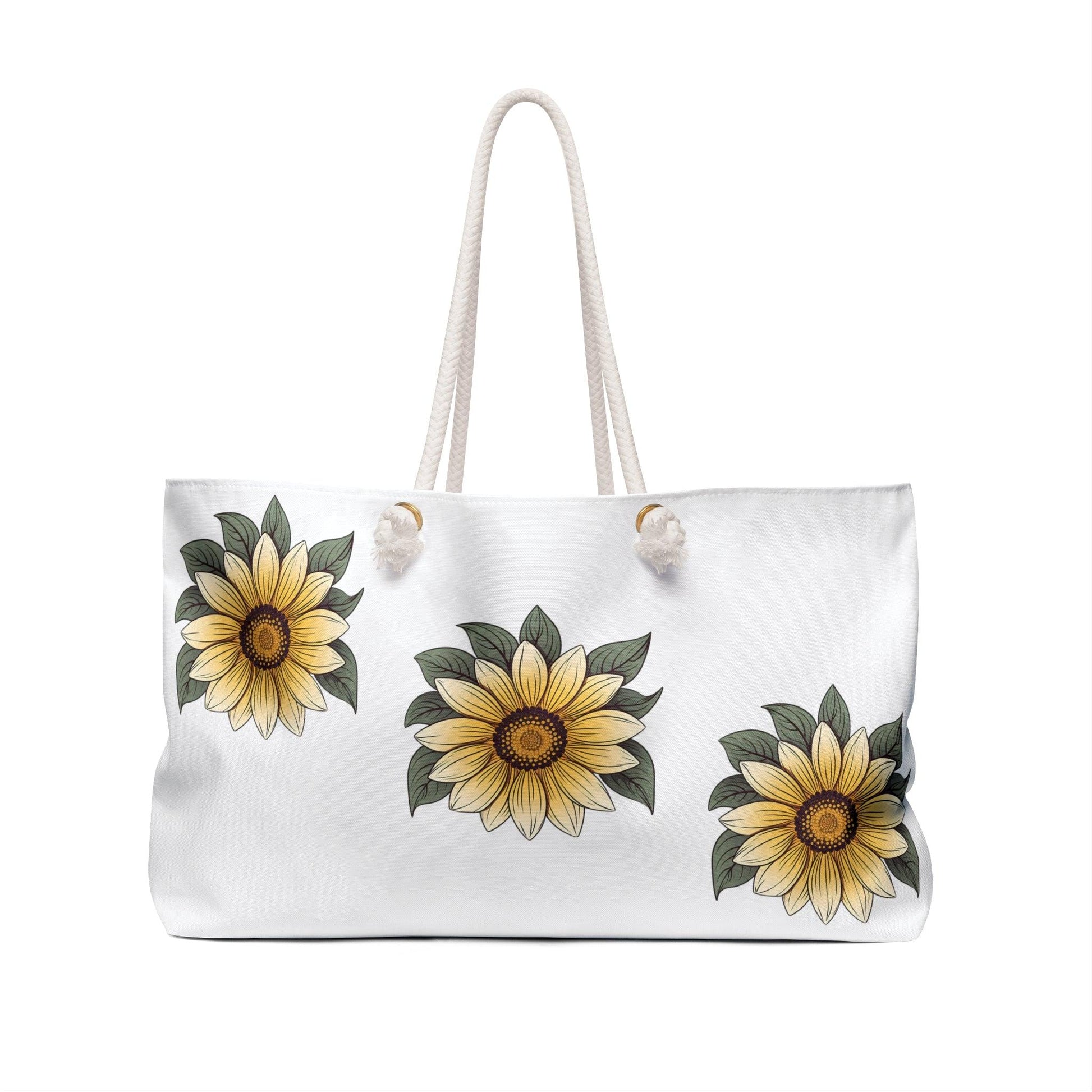 Sunflower Weekender Bag Bridesmaid Tote Bags, Maid of Honor Tote Floral Tote Bag Bridal Party Bridesmaid Gifts Hand Bags bag s, ba g, bagged gift - Giftsmojo