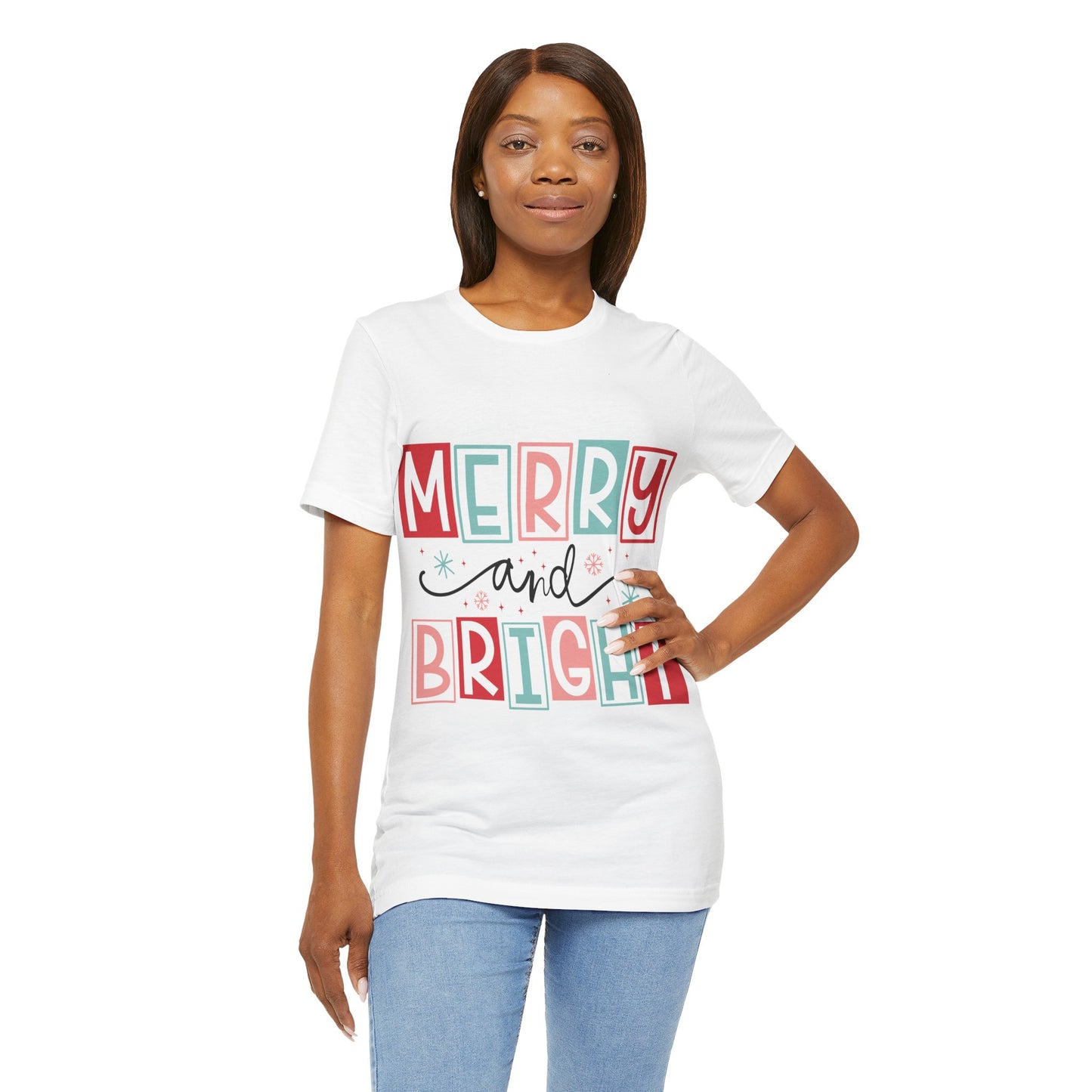 Merry and Bright Tee Christmas Tshirt