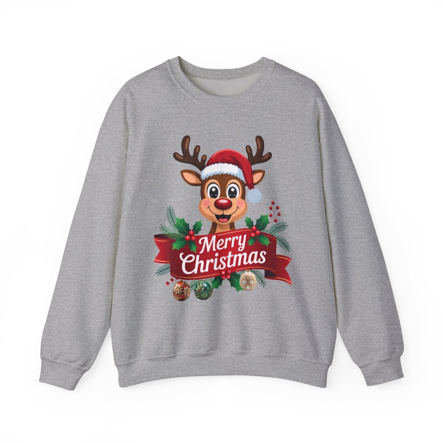Christmas Reindeer Crewneck Sweatshirt