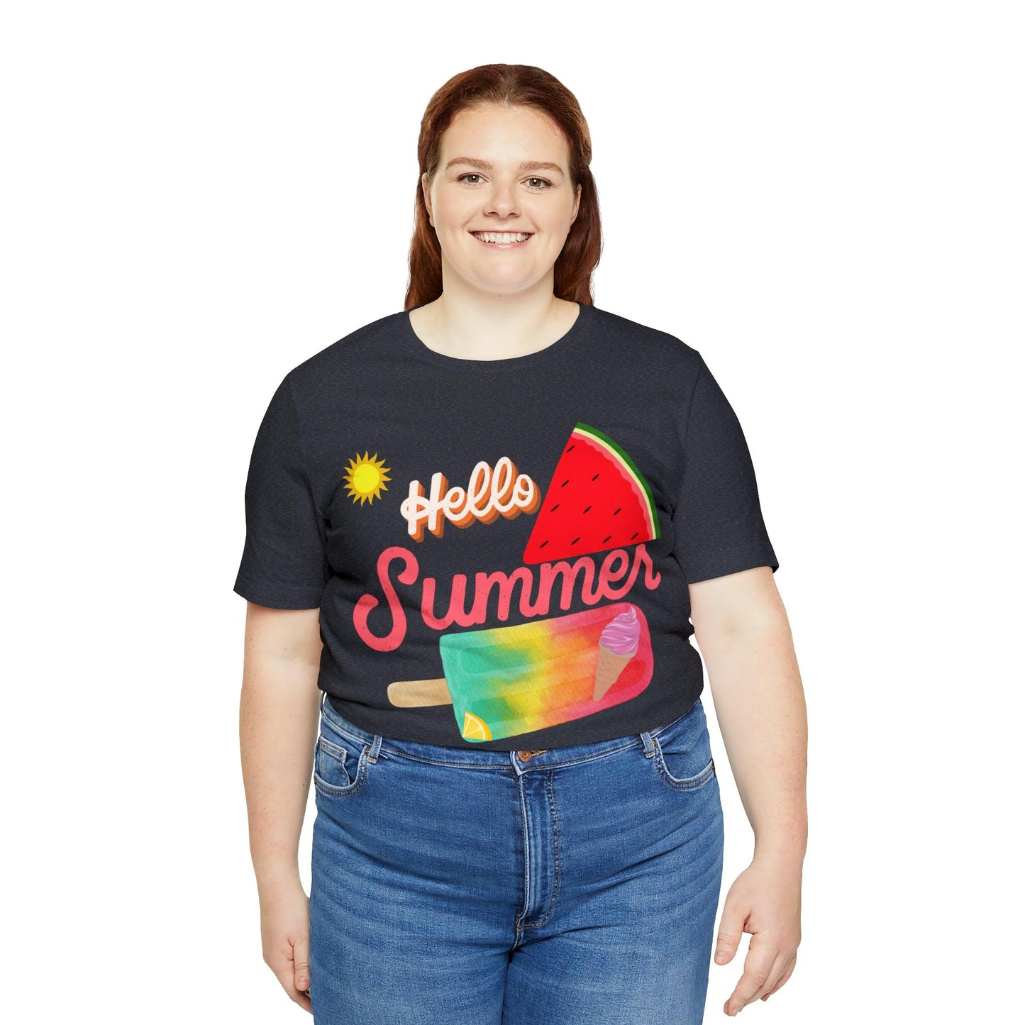 Hello Summer Shirt, Hello Summer, Summer shirts for women and men, Funny Shirt, Summer Vibes, Trendy Fashion, Summertime Fun - Giftsmojo