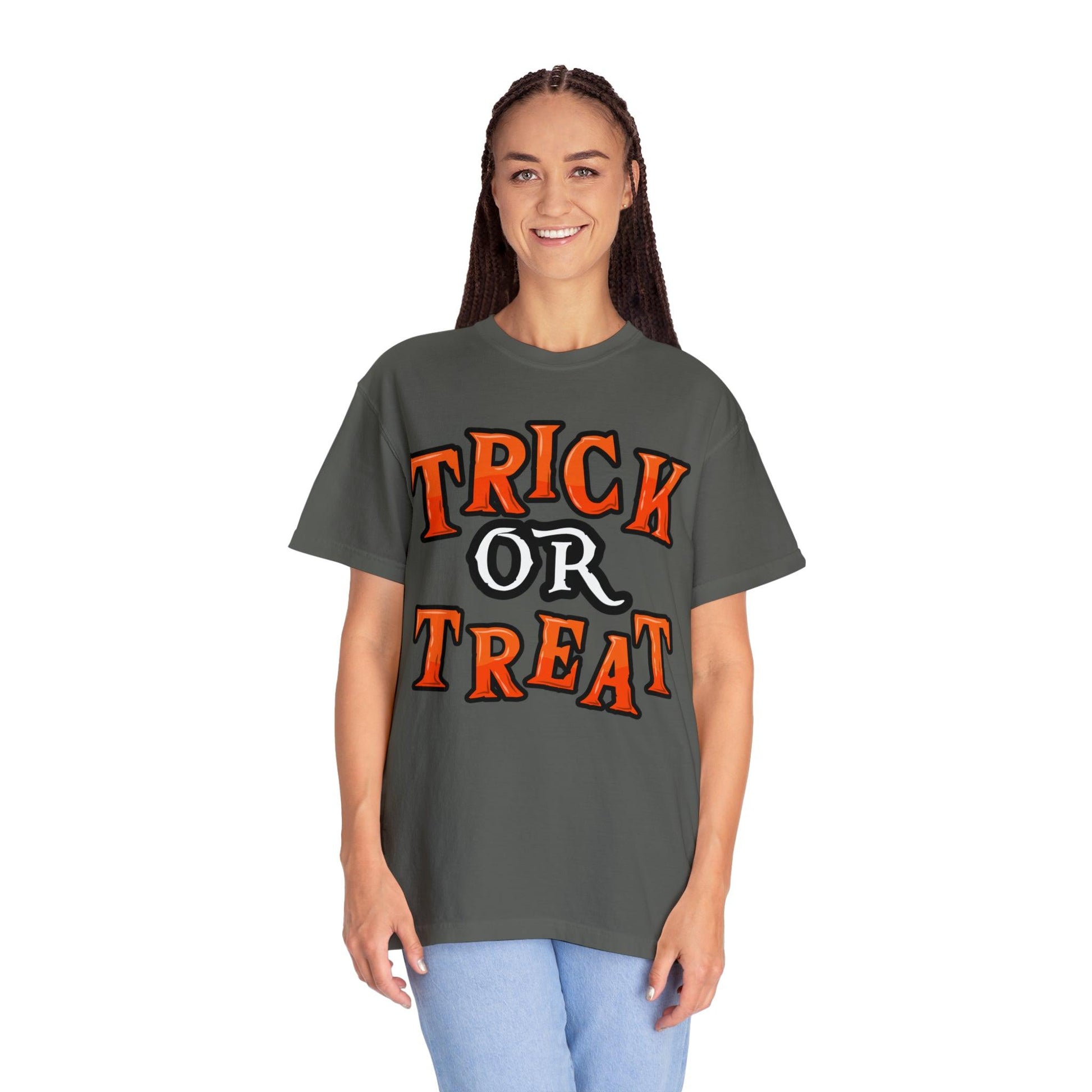 Cute Trick or Treat Shirt for Women and Men Vintage Shirt Halloween Shirt Retro Halloween Costume - Giftsmojo