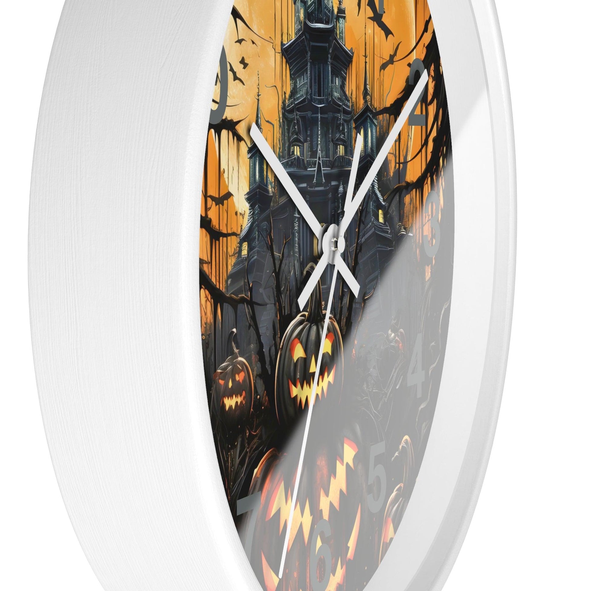 Halloween Ghost Wall Clock Halloween Wall Clocks Halloween Clock Fall Clock Halloween Decor - Giftsmojo