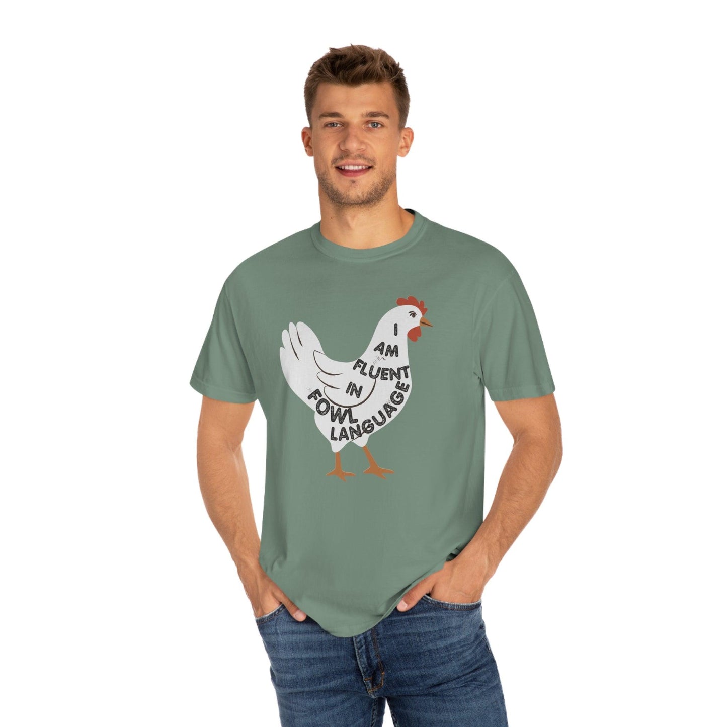 Chicken Shirt Chicken Tee Chicken Owner Gift - Gift For Chicken Lover gift, Fluent in Fowl Language shirt - Giftsmojo