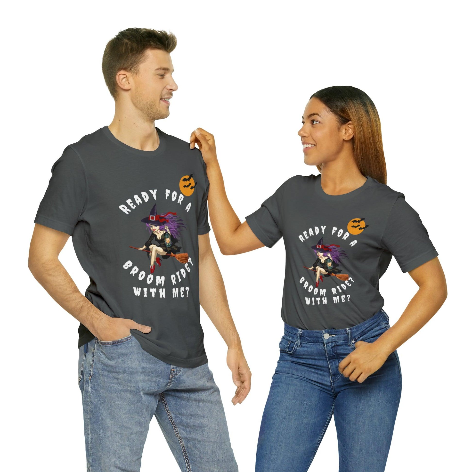 Ready for A Broom Ride Vintage Witch Shirts Funny Witch Shirt Witch Gift Halloween Shirt Halloween Clothes Halloween Vibes Halloween Outfit - Giftsmojo