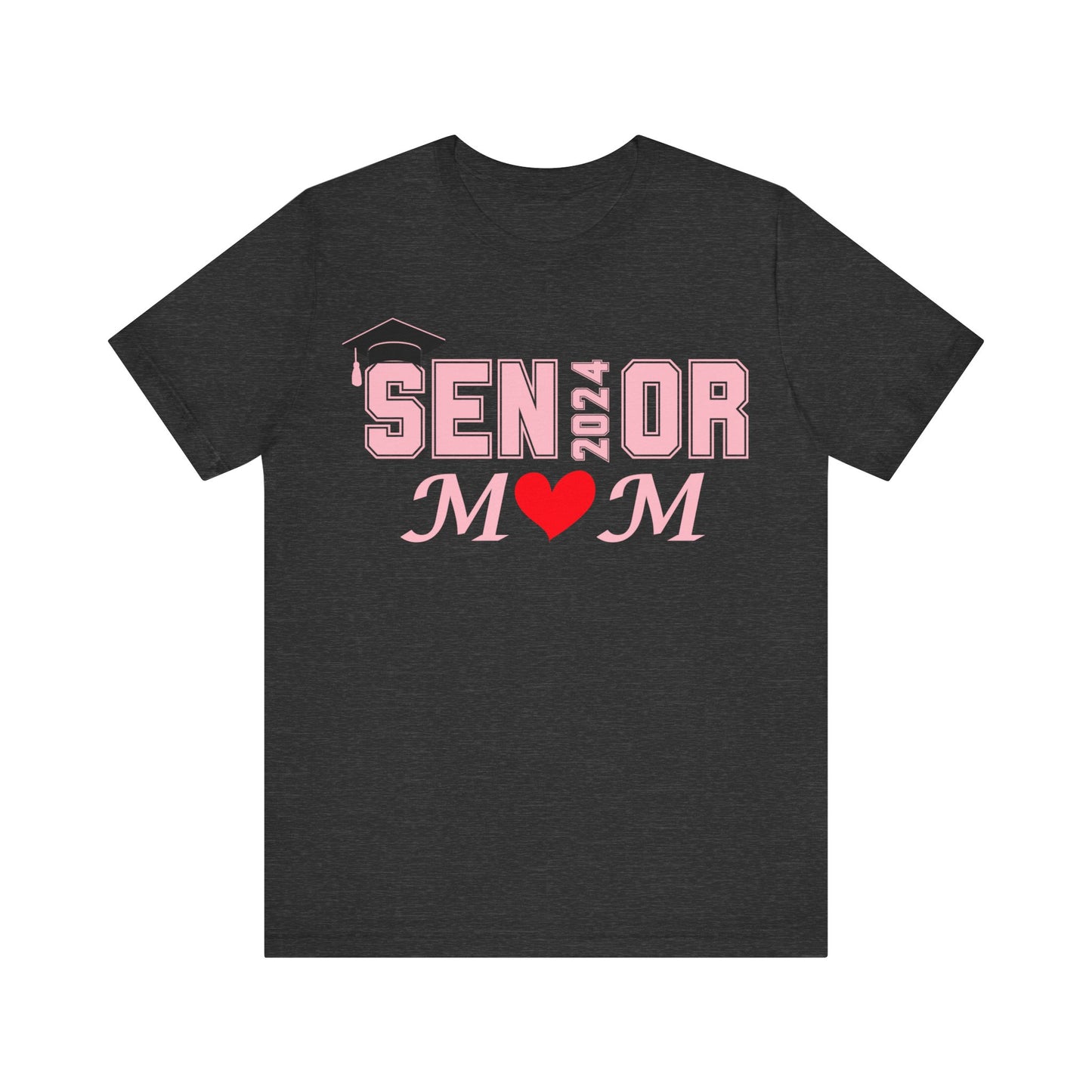 Senior Mom Class of 2024 T-Shirt Pink - Proud Senior Mom Shirt Graduation