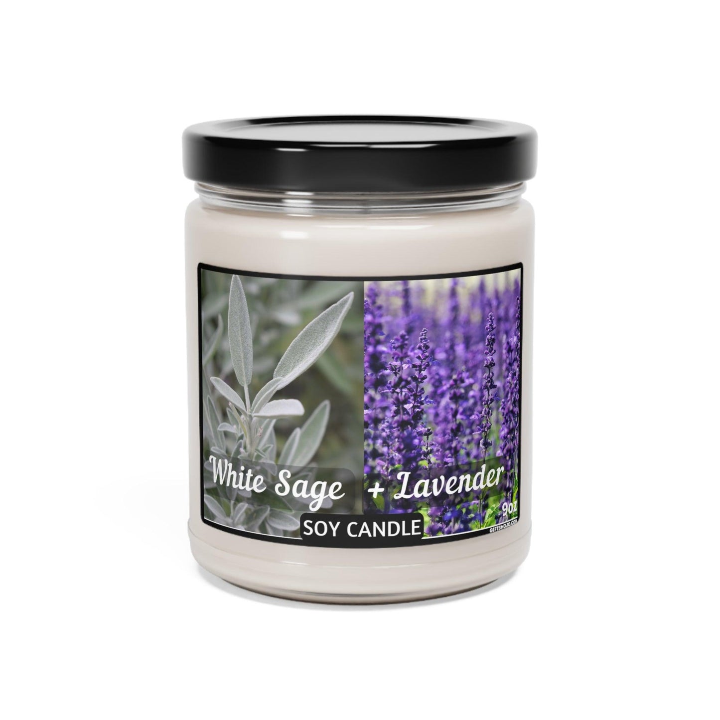 Scented Soy Candle, White Sage Lavender, Cinnamon Vanilla, Apple Harvest, Clean Cotton, Sea Salt Orchid,  9oz,