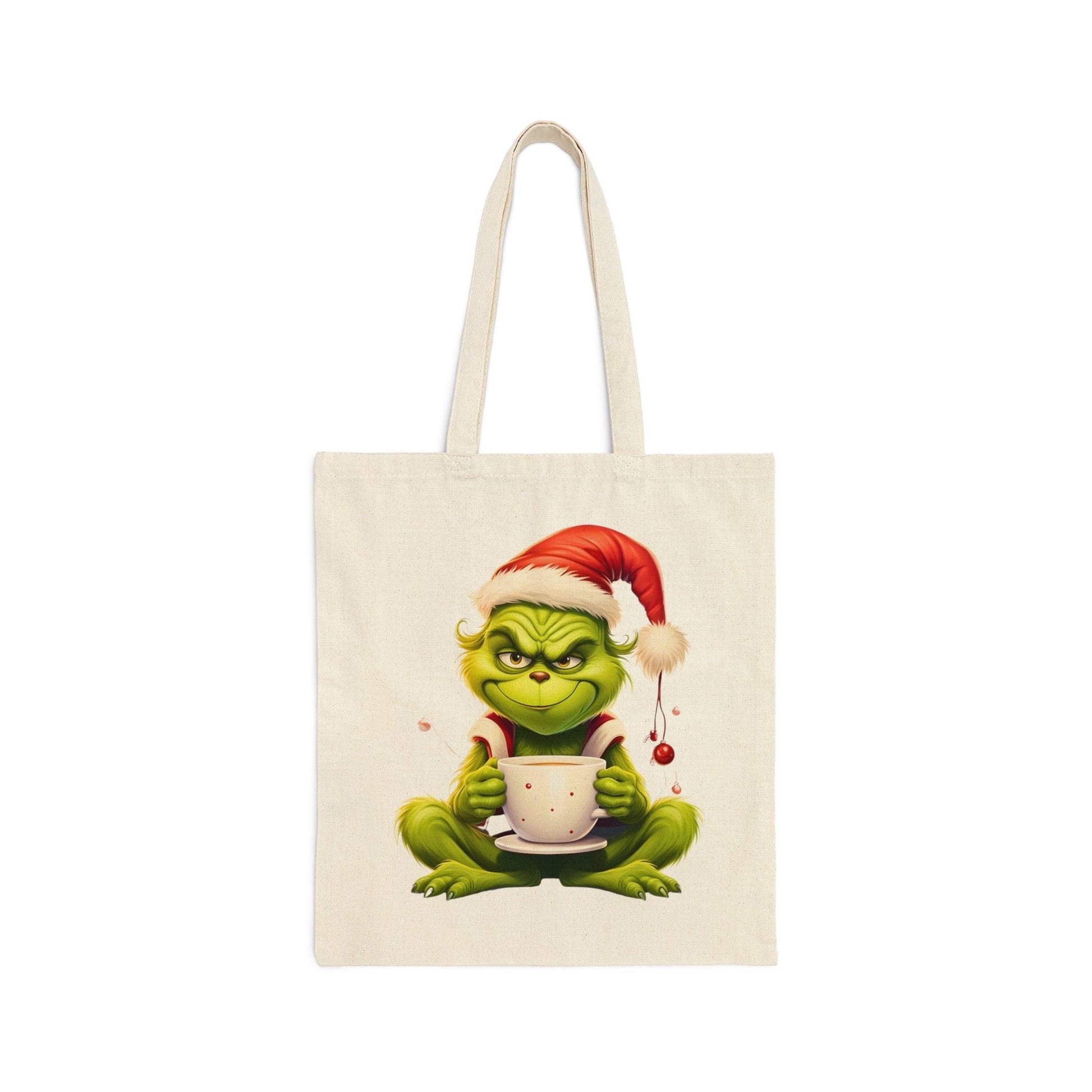 Grinch Tote Bag Christmas Bag Christmas Tote Bag The Grinch Bag Canvas Tote Bag Shopping Bag Gift For Women Totes Birthday Gift Bag - Giftsmojo