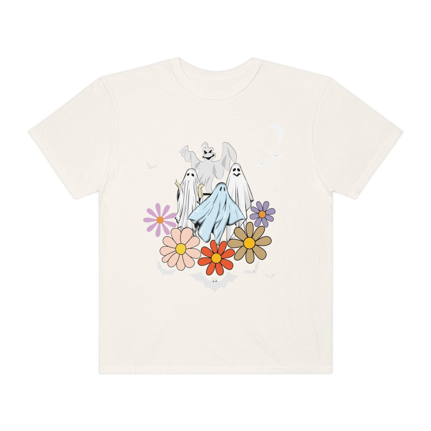 Retro Halloween Tshirt, Trick or Treat shirt, Vintage Shirt Halloween Shirt, floral Ghost Shirt