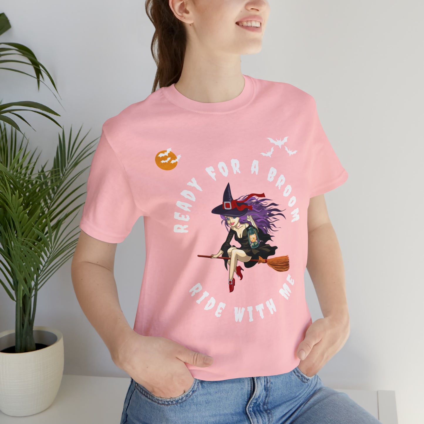 Ready for a Broom Ride with Me Halloween shirt, Witch shirt, Halloween tshirt, Halloween outfit, Work Halloween Costume