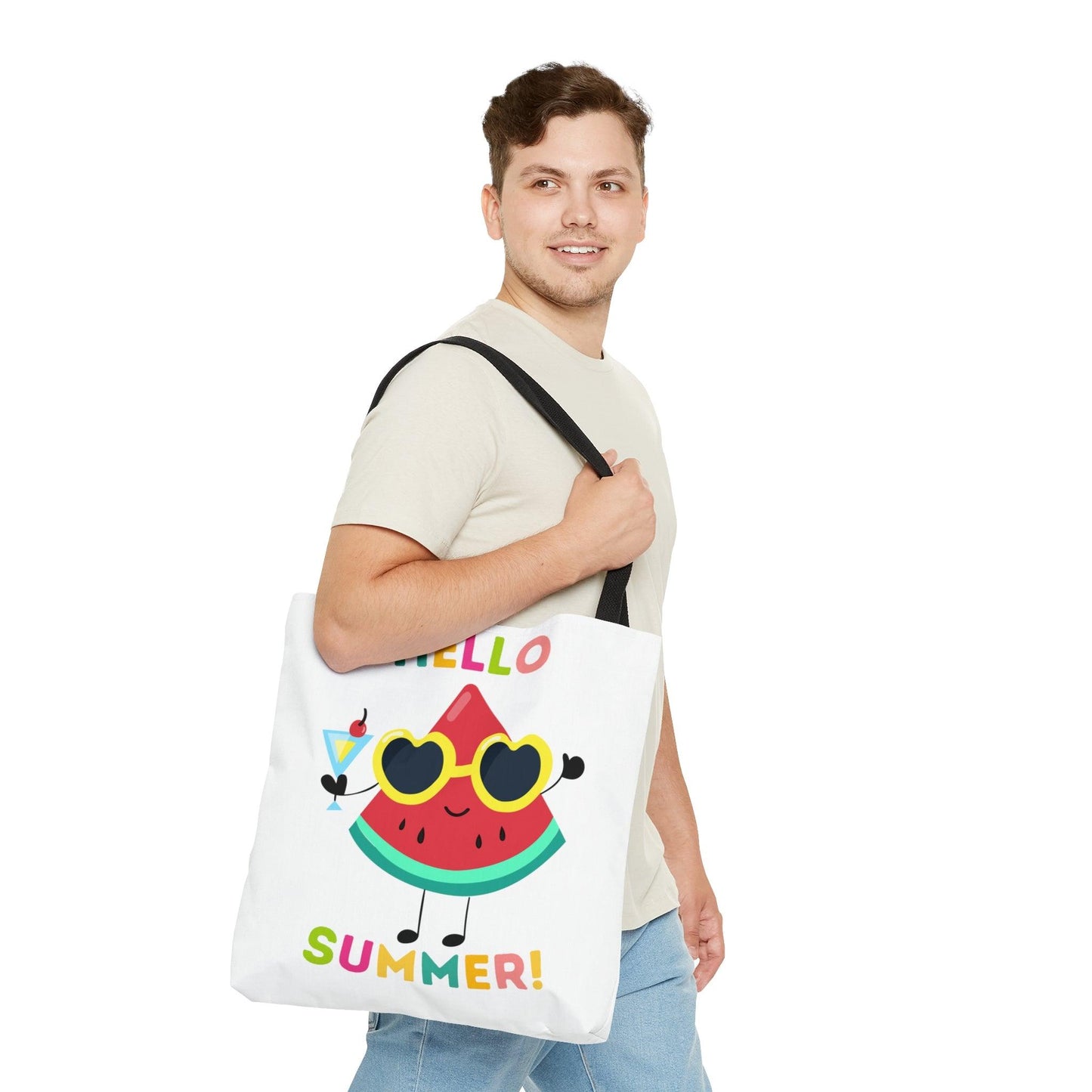 Hello Summer Tote Bag Trendy tote bag, beach tote bag, shopping tote bag, summer bag,