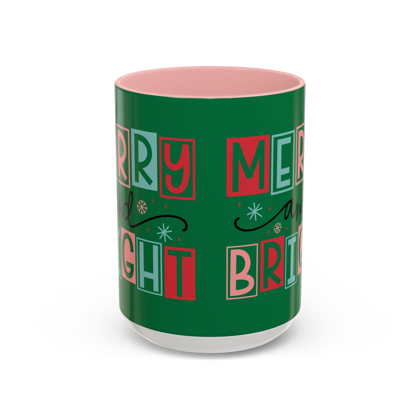 Mug - Merry and Bright Accent Coffee Mug (11oz Mug and 15oz Mug)