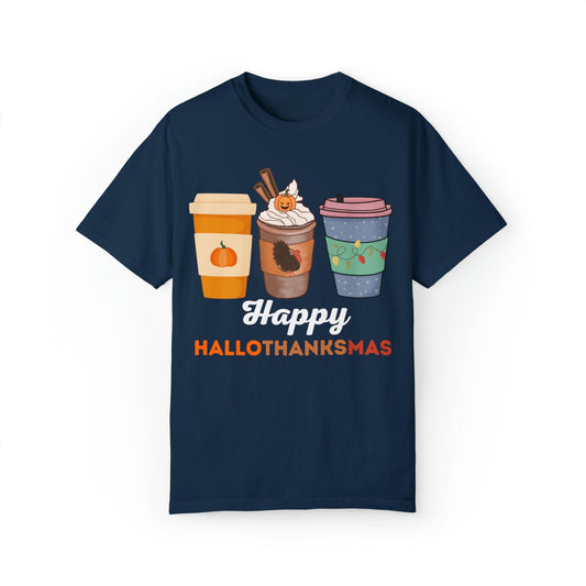 HALLOTHANKSMAS Gift for Fall Halloween Thanksgiving Christmas Gift - Giftsmojo