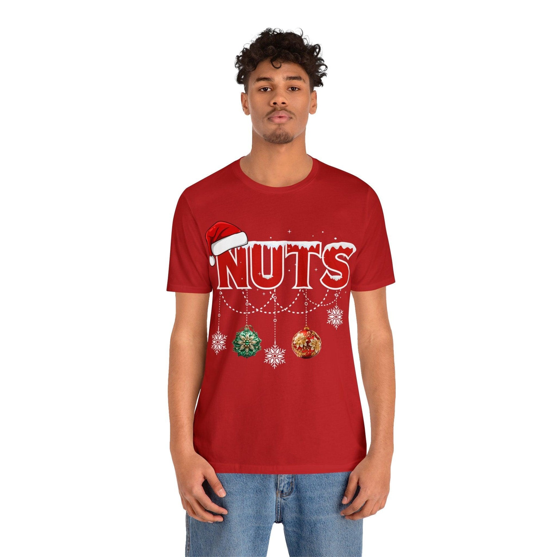 Funny Christmas Matching Shirts Chest Nuts Couples Matching Shirts - Giftsmojo