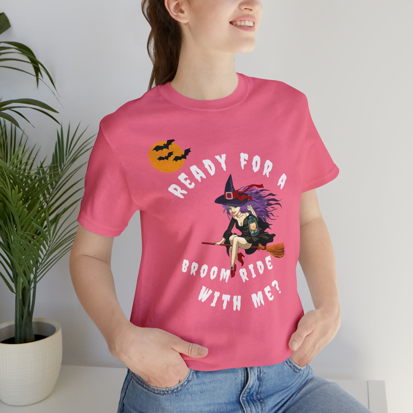 Ready for a Broom Ride with Me Halloween shirt, Witch shirt, Halloween tshirt, Halloween outfit, Work Halloween Costume