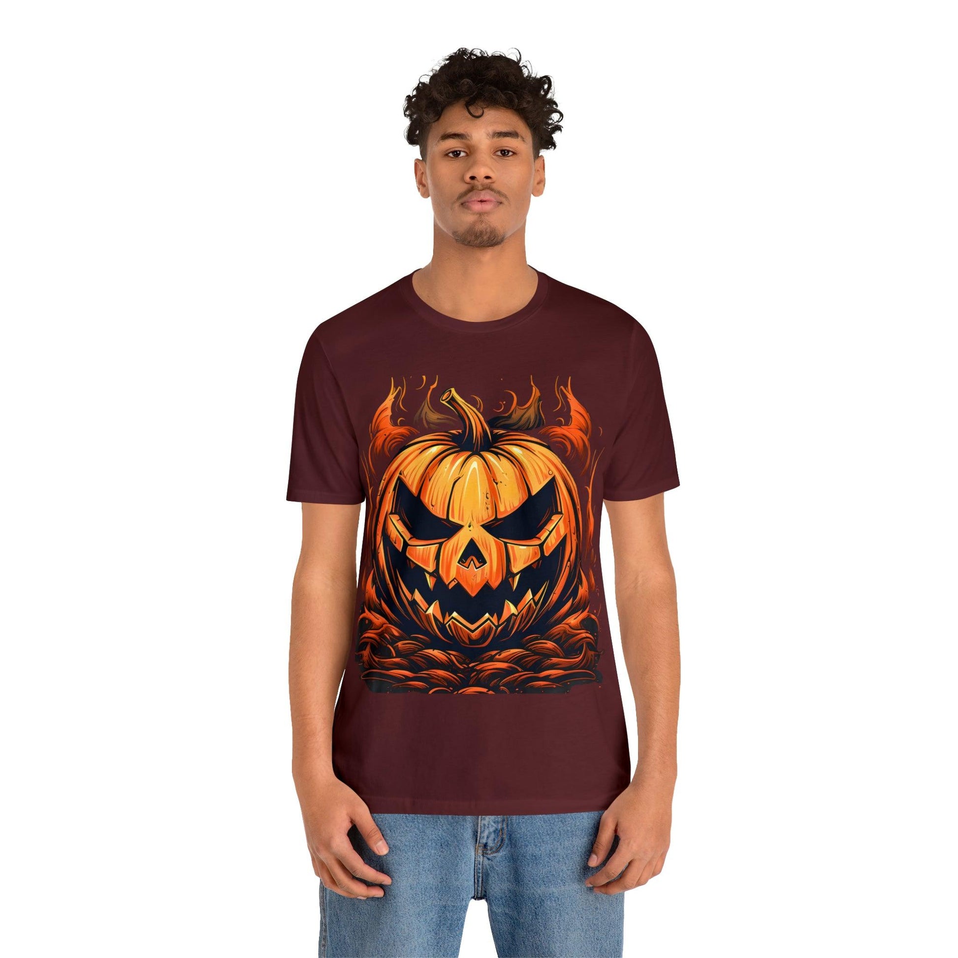 Spooky Jack O' Lantern Pumpkin Face Shirt: Eerie and Enchanting - Giftsmojo