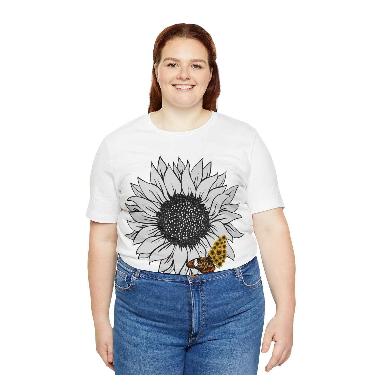 Flower Shirt, Sunflower Shirt, Floral Tee Shirt, Garden Shirt, Womens Fall Summer Shirt Sunshine Tee, Gift for Gardener, Nature love shirt