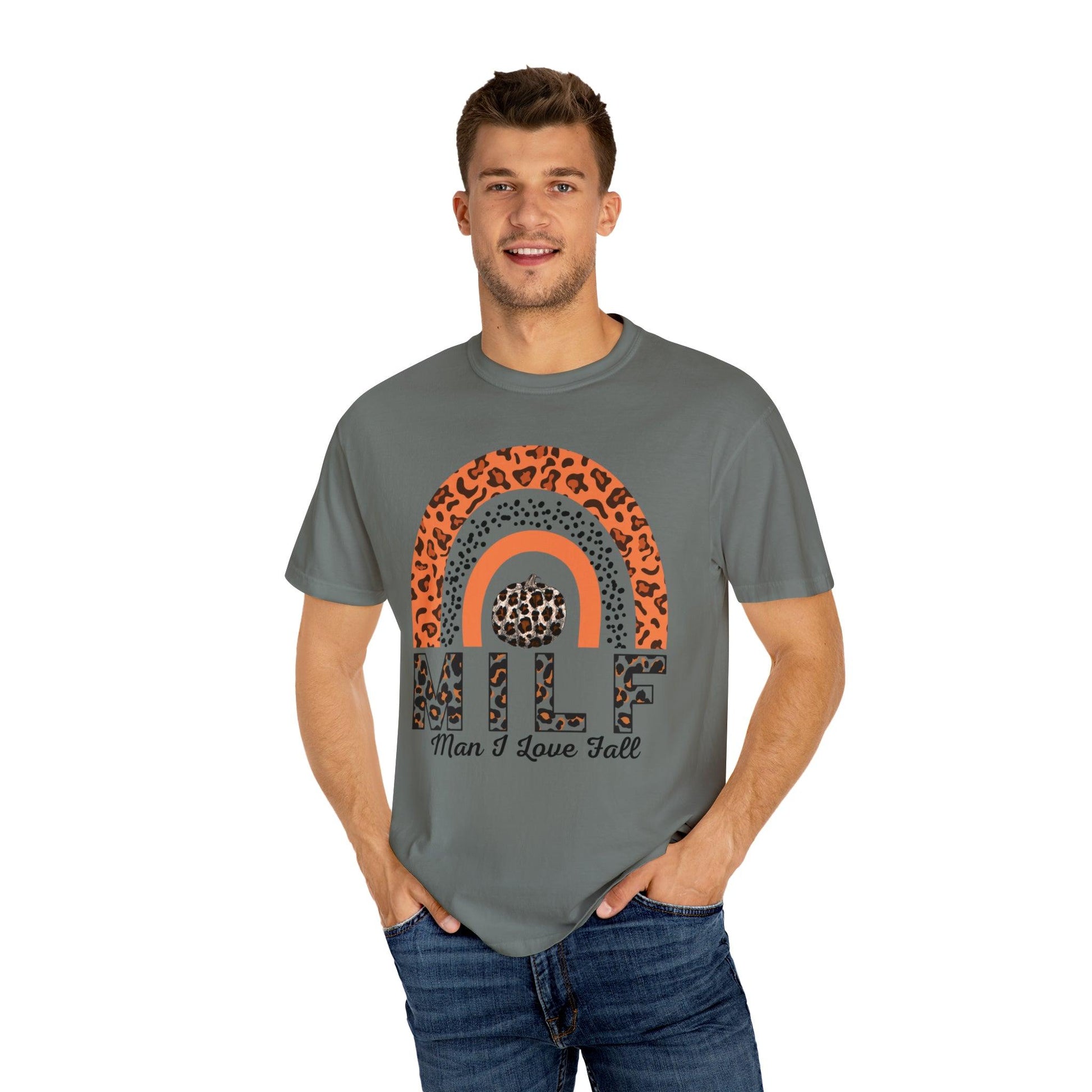 Man I love Fall Gift for Fall Funny fall shirts gift Pumpkin comfort colors shirt - Giftsmojo