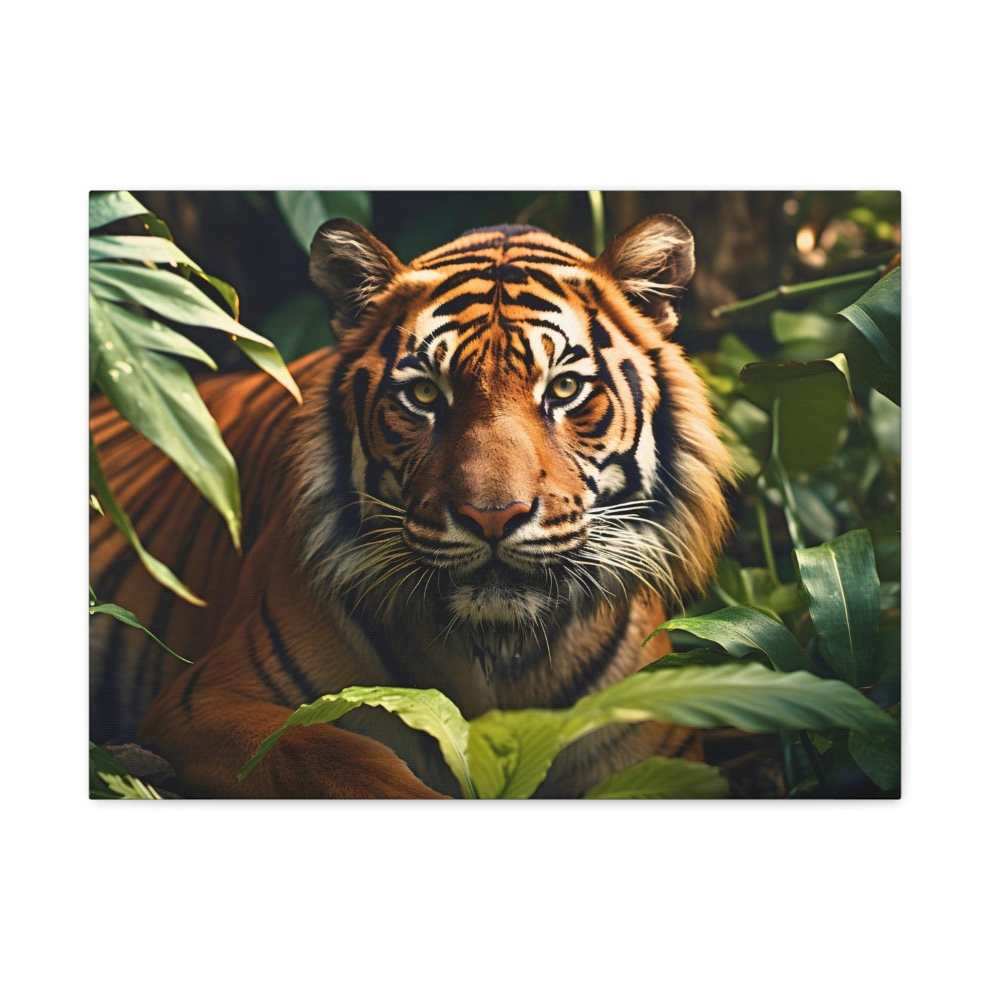 Tiger In Nature Art Canvas Gallery Wraps Tiger Print Large Canvas Art Animal Wall Art minimalist Wall Art Lover Gift - Giftsmojo