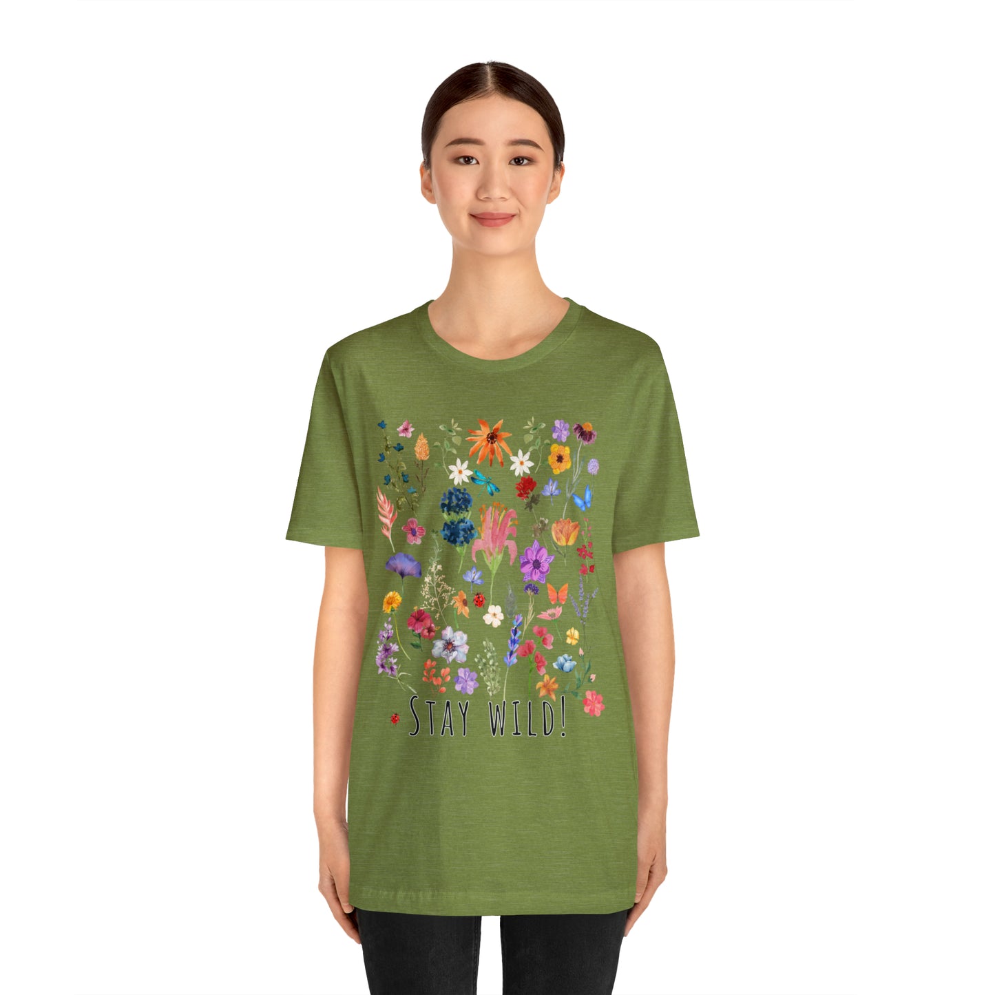 Wildflower Tshirt, Stay Wild Flowers Shirt, Floral Tshirt, Flower Shirt, Gift for Women, Ladies Shirts, Best Friend Gift, Plant Mom shirt