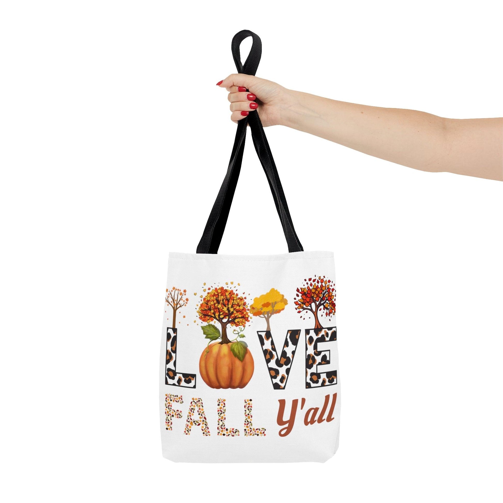 Love Fall Pumpkin Tote Bag Cute Market Bag, Eco Friendly Grocery Bag - Aesthetic Bag, Fall Tote Bag, Mom Bag Canvas Bag Pumpkin spice latte - Giftsmojo