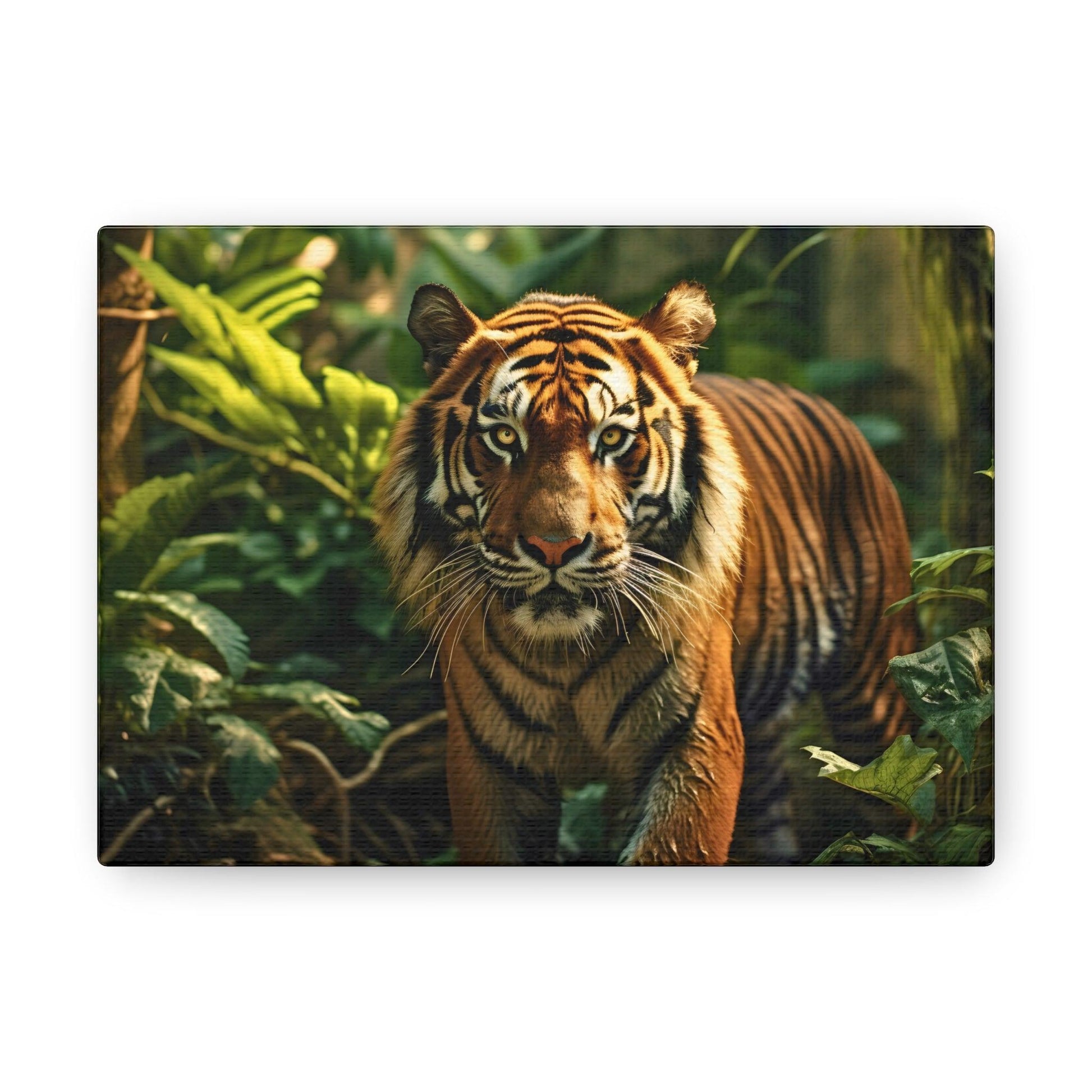 Tiger In Nature Art Canvas Gallery Wraps Tiger Print Large Canvas Art Animal Wall Art minimalist Wall Art Lover Gift - Giftsmojo