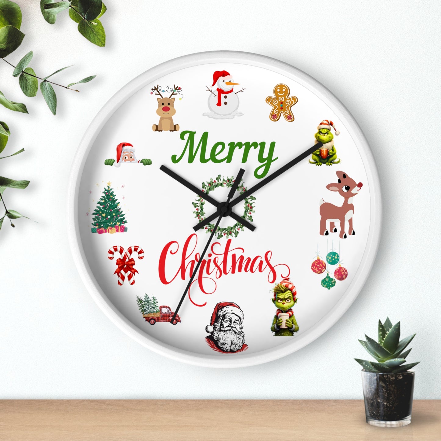 Christmas Wall Clock Family Christmas Gift Idea