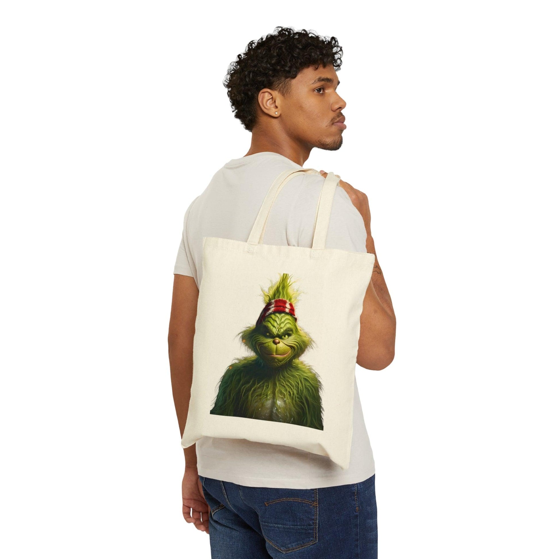 Grinch Tote Bag Christmas Bag Christmas Tote Bag The Grinch Bag Canvas Tote Bag Shopping Bag Gift For Women Totes Birthday Gift Bag - Giftsmojo