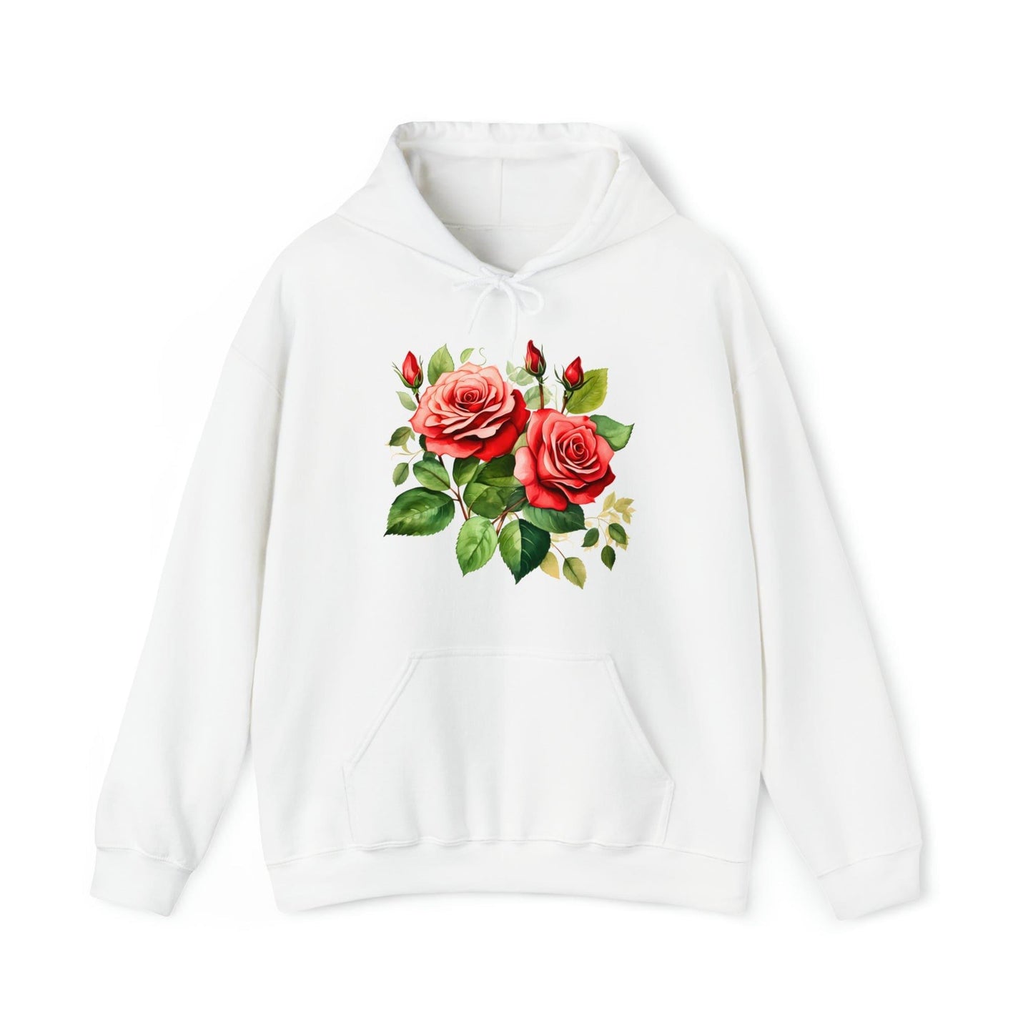 Christmas Flower Hoodie Christmas Flower Hooded Sweatshirt Christmas Sweater Christmas Pullover Christmas Flower Shirt - Giftsmojo