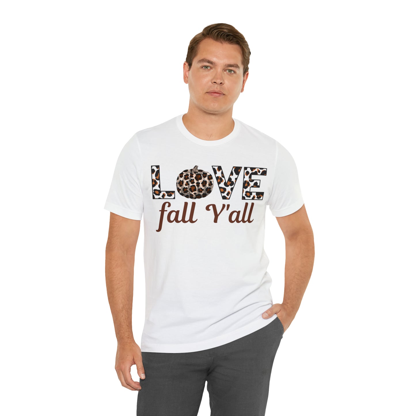 Leopard Print Love Fall Y'all Love Fall shirt Fall lover gift