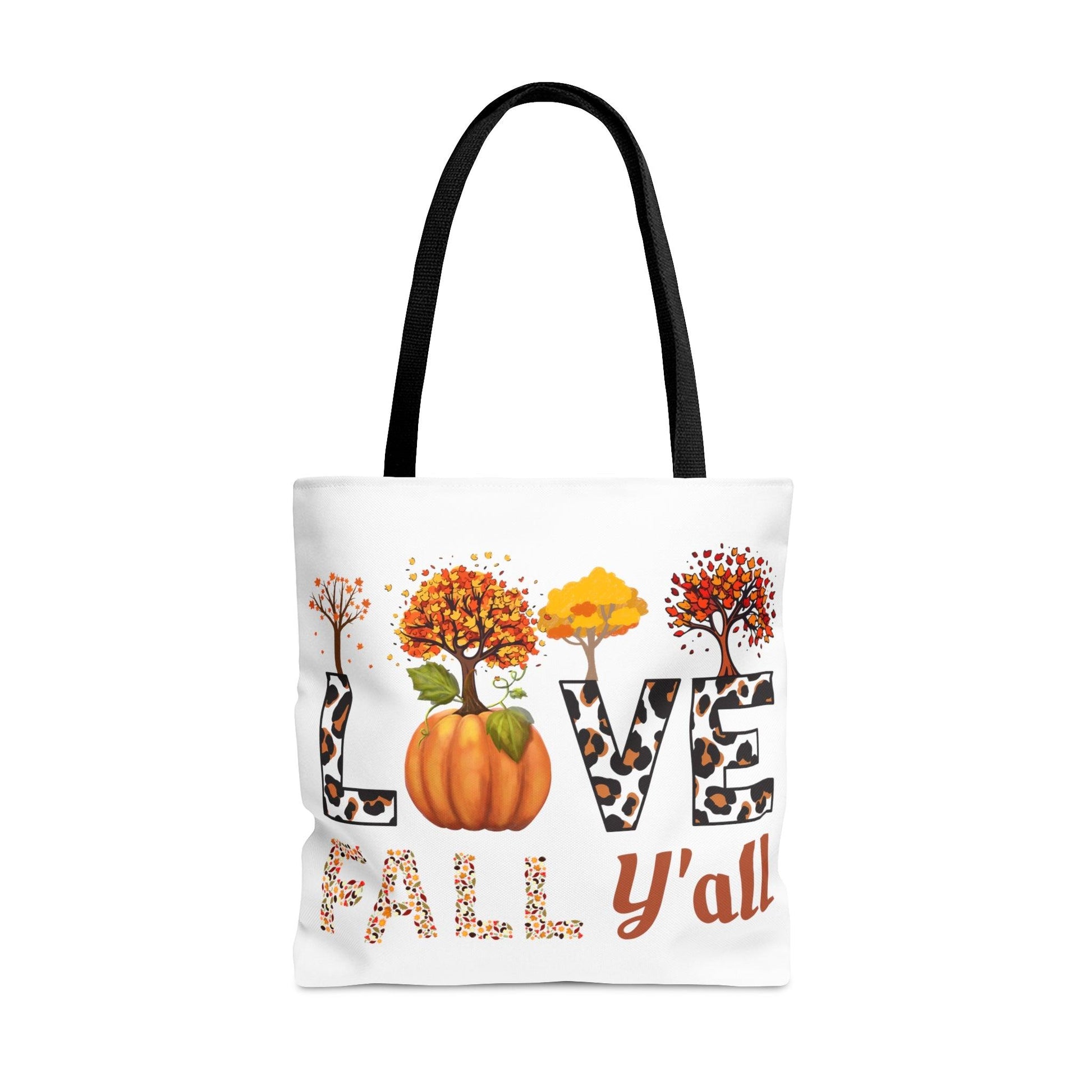 Love Fall Pumpkin Tote Bag Cute Market Bag, Eco Friendly Grocery Bag - Aesthetic Bag, Fall Tote Bag, Mom Bag Canvas Bag Pumpkin spice latte - Giftsmojo