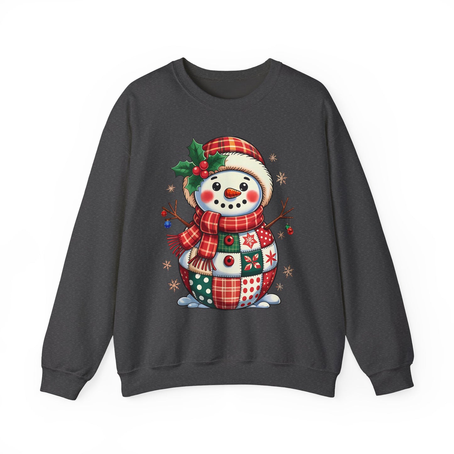 Patchwork Snowman Sweatshirt