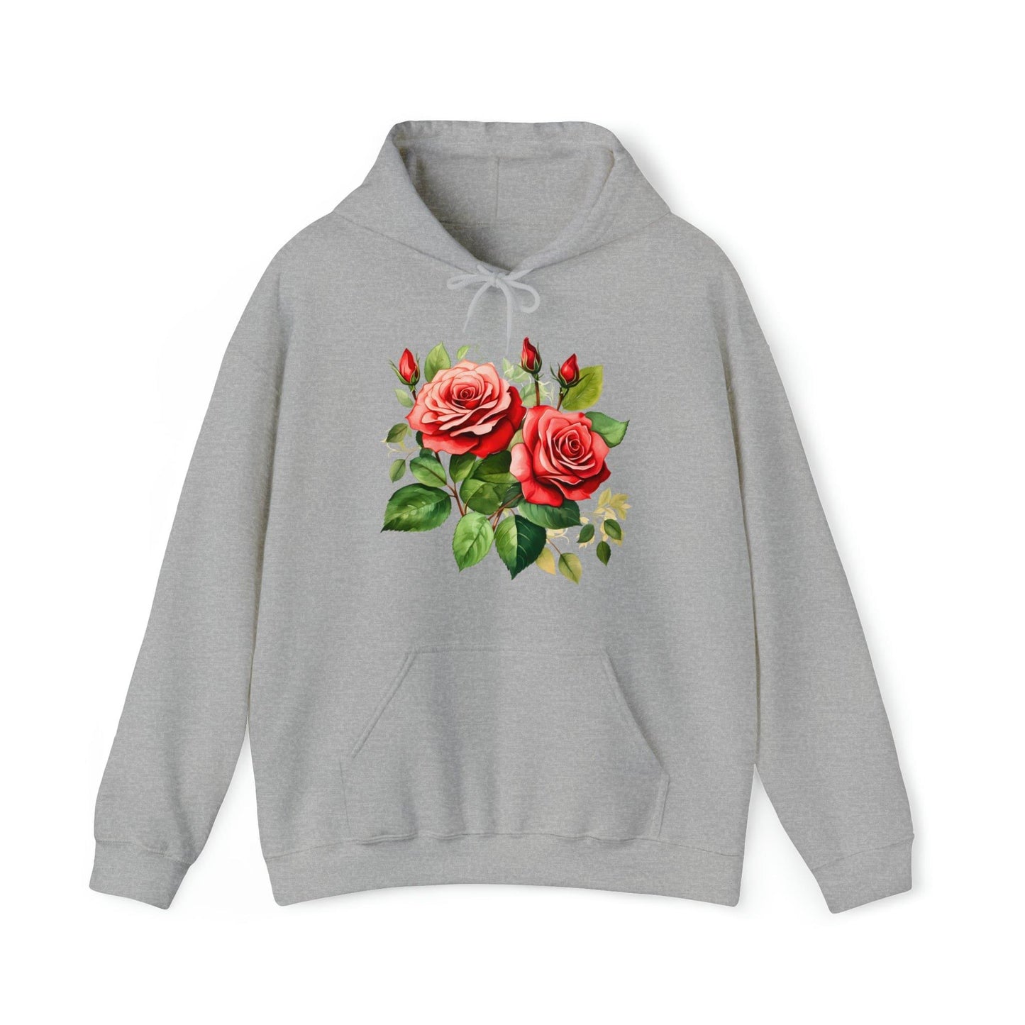 Christmas Flower Hoodie Christmas Flower Hooded Sweatshirt Christmas Sweater Christmas Pullover Christmas Flower Shirt - Giftsmojo