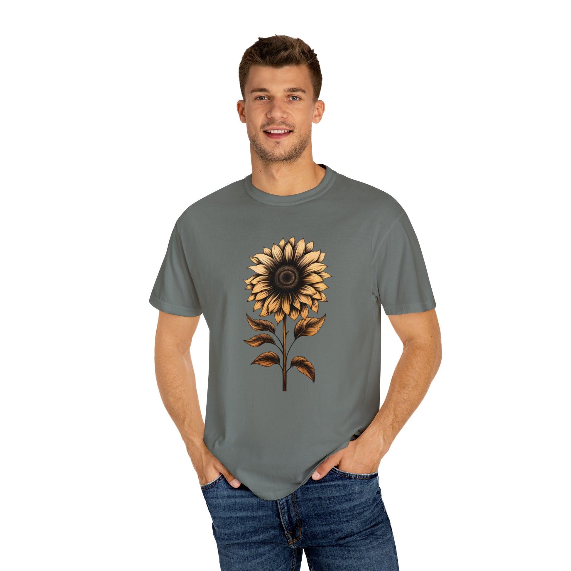 Vintage Sunflower Shirt Flower Shirt Aesthetic, Floral Graphic Tee Floral Shirt Flower T-shirt, Vintage Wild Flower Shirt Vintage Flower Shirt, - Giftsmojo