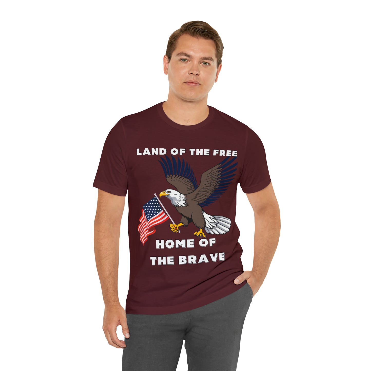 Celebrate Independence Day with Patriotic Shirts: Land of the free, Home of the Brave Shirt for Women and Men